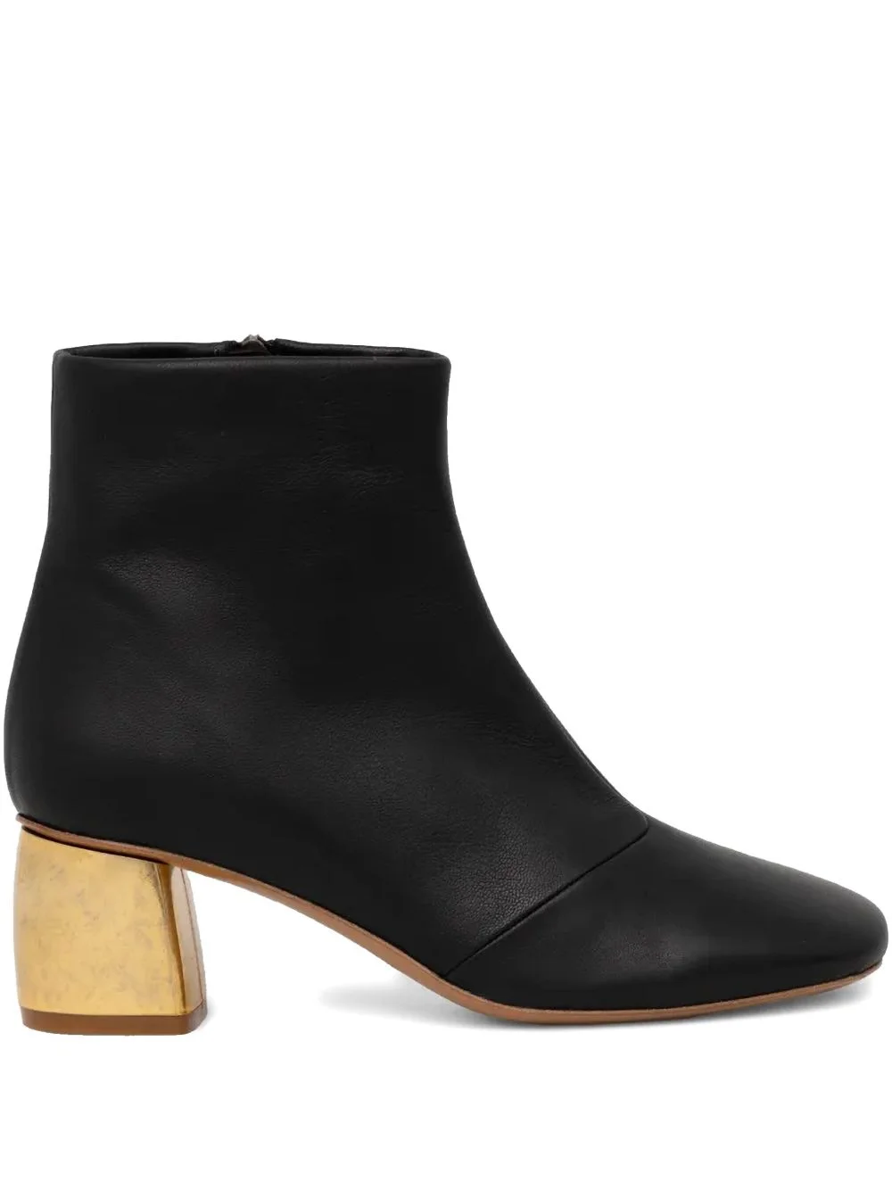 55mm leather ankle boots - 1