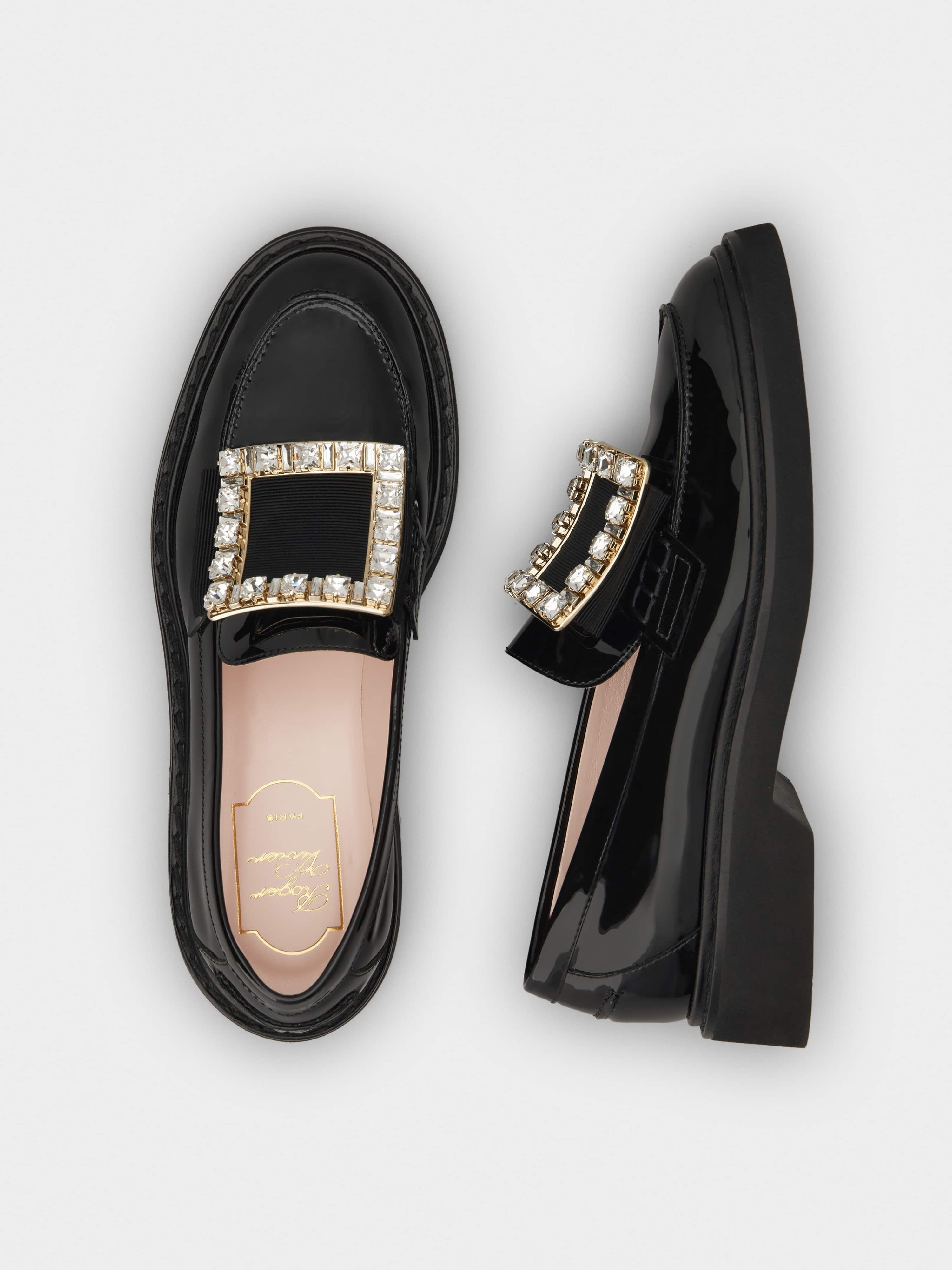 Viv' Rangers Strass Buckle Loafers in Patent Leather - 6