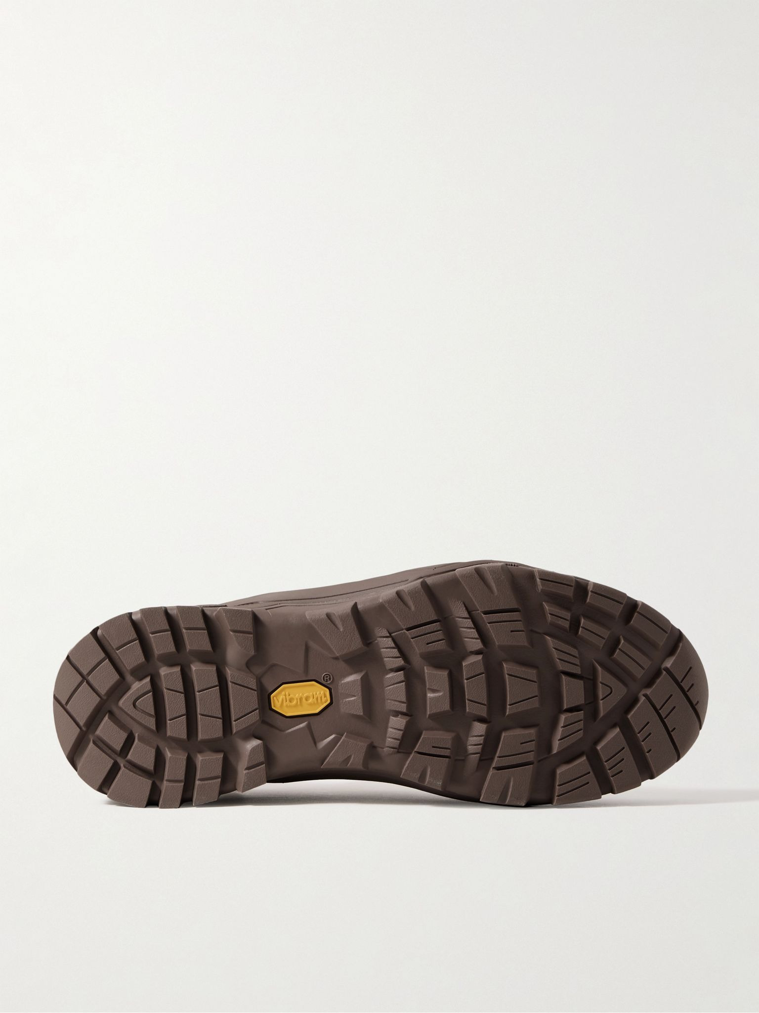 Movida Rubber-Trimmed Suede Sneakers Brown - 3