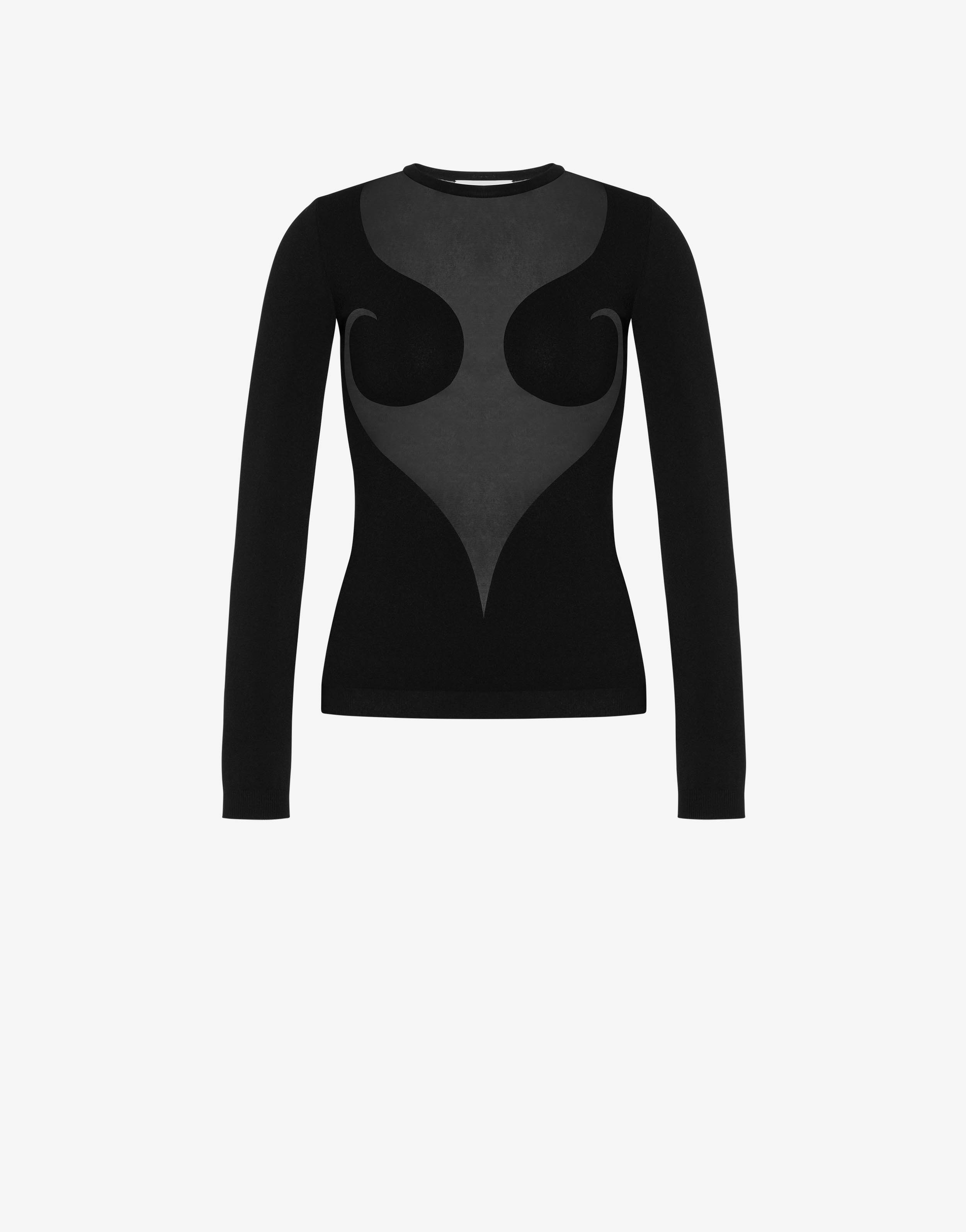 STRETCH VISCOSE PULLOVER - 1