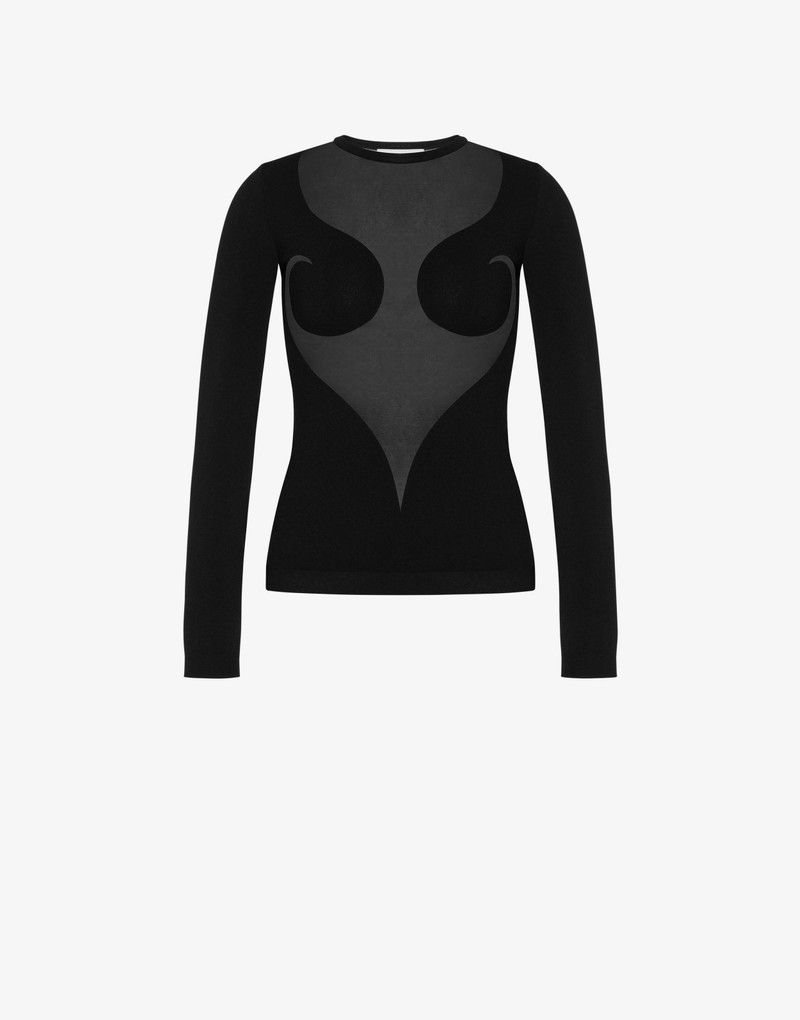 STRETCH VISCOSE PULLOVER 1