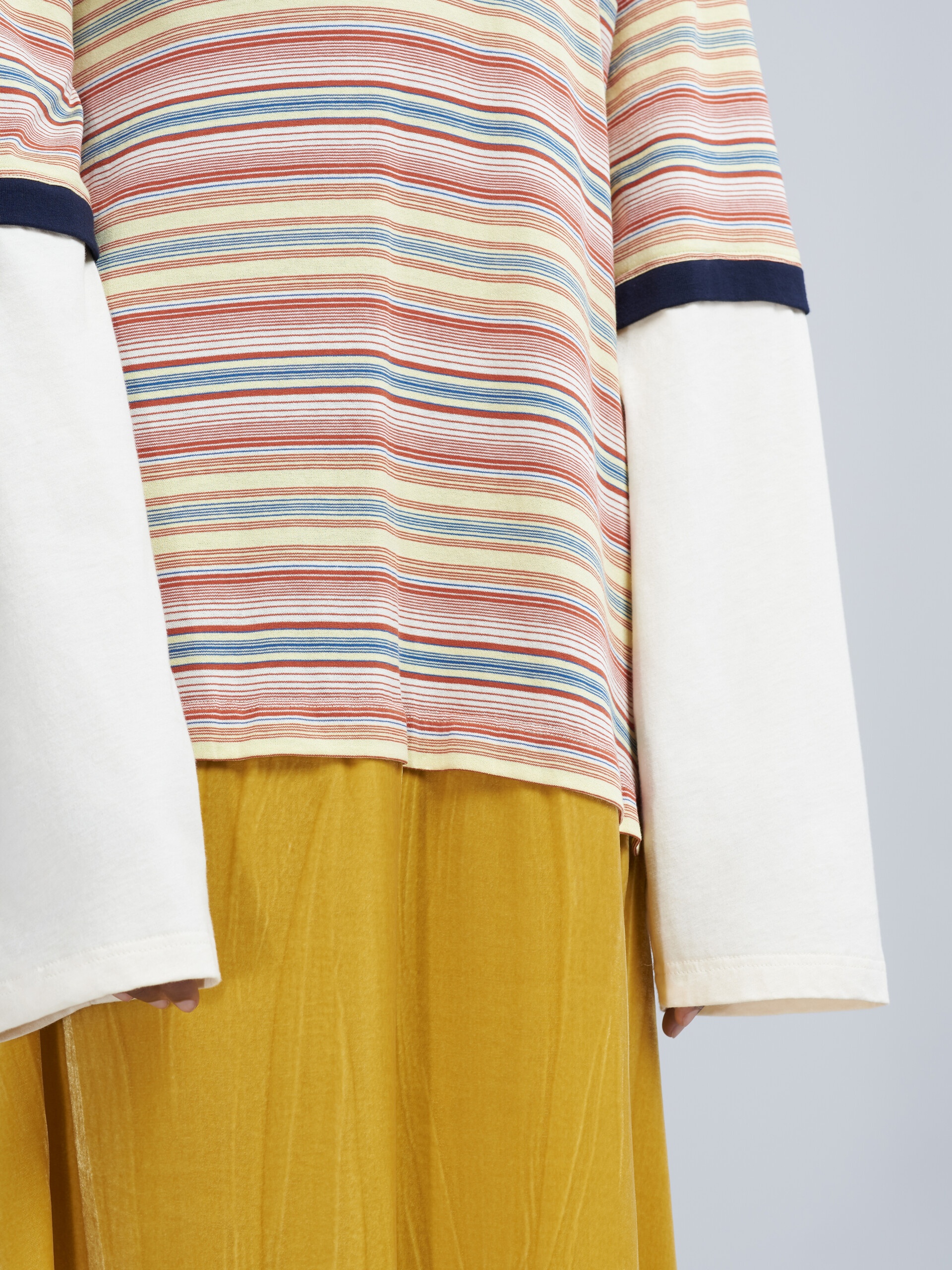 DRESS IN MIXED MATERIAL - 5