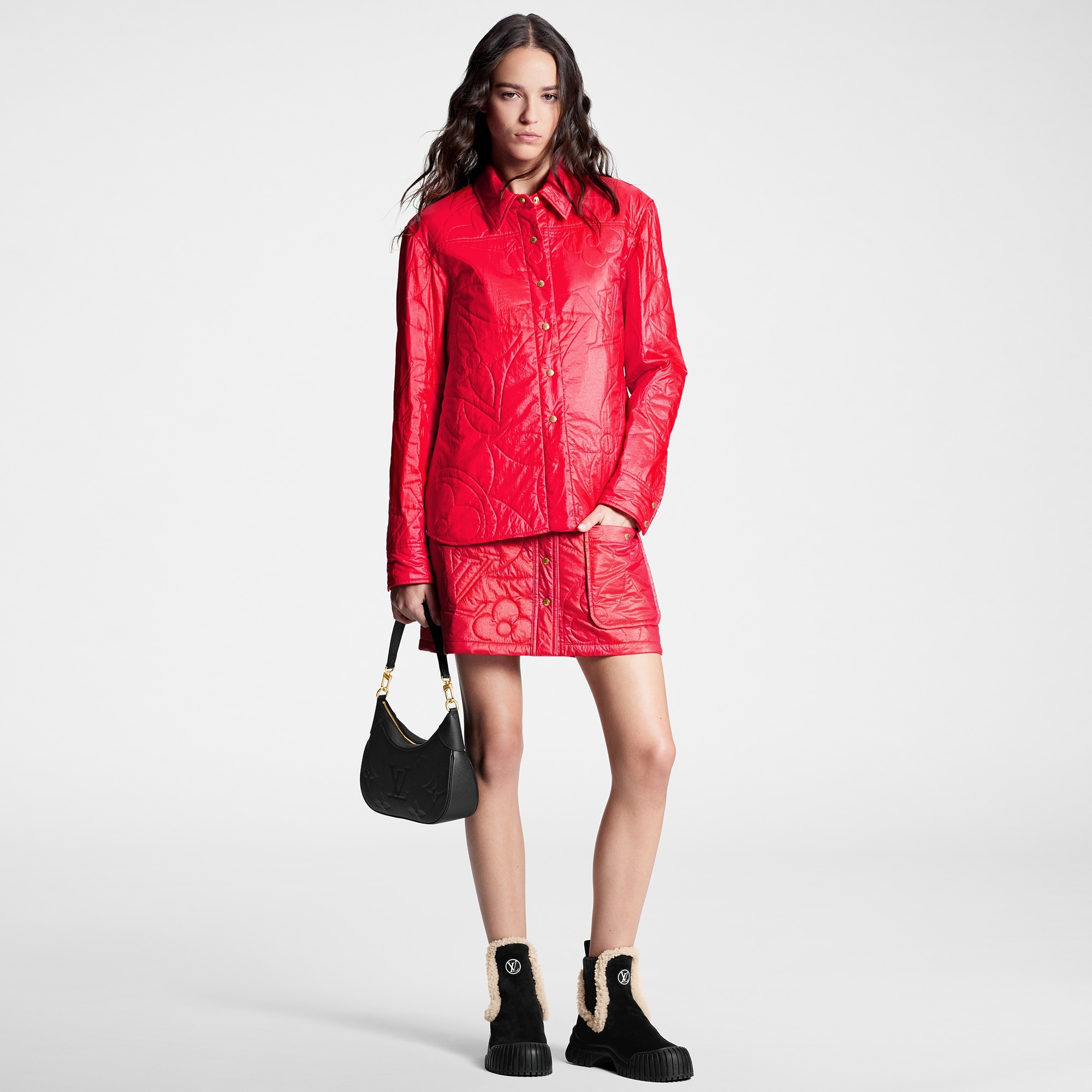 Quilted Monogram Flower Shirt - 4