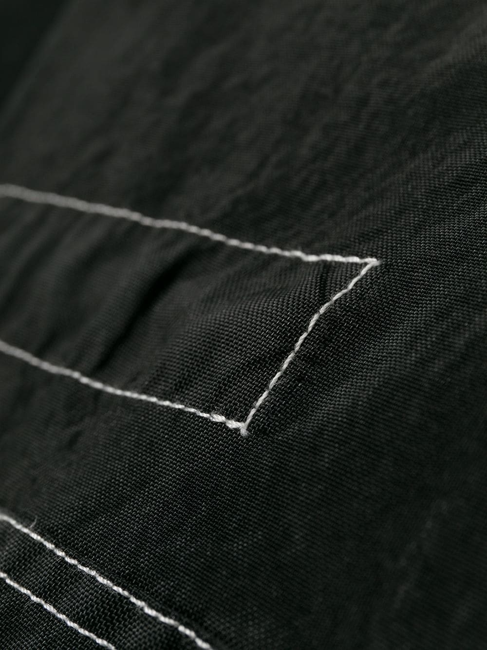 stitching details short parka - 6