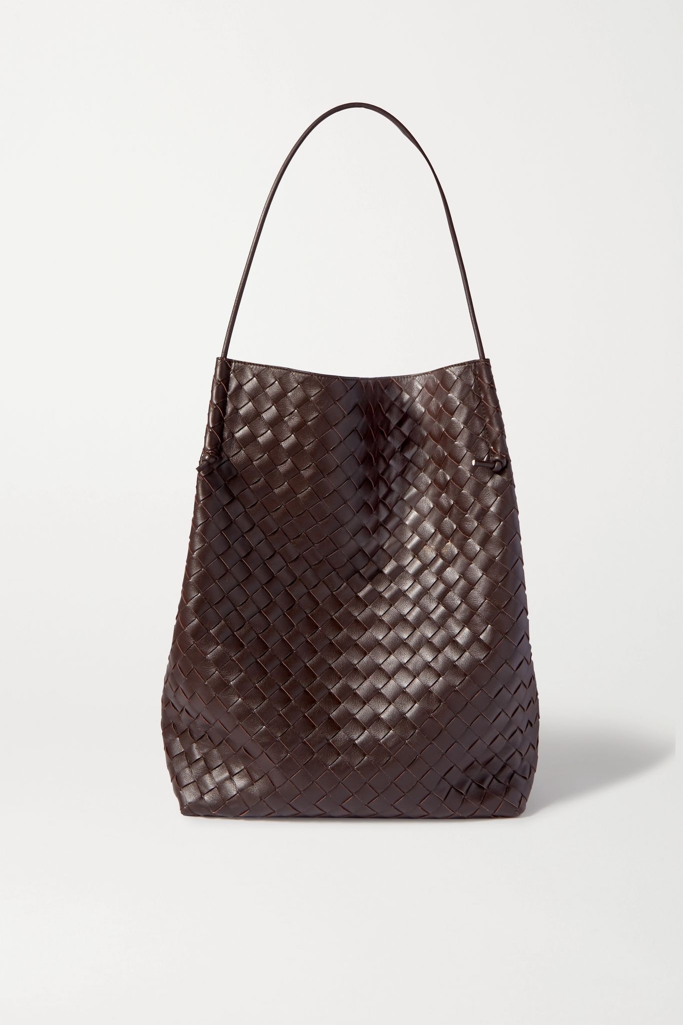 Knot medium intrecciato leather tote - 1