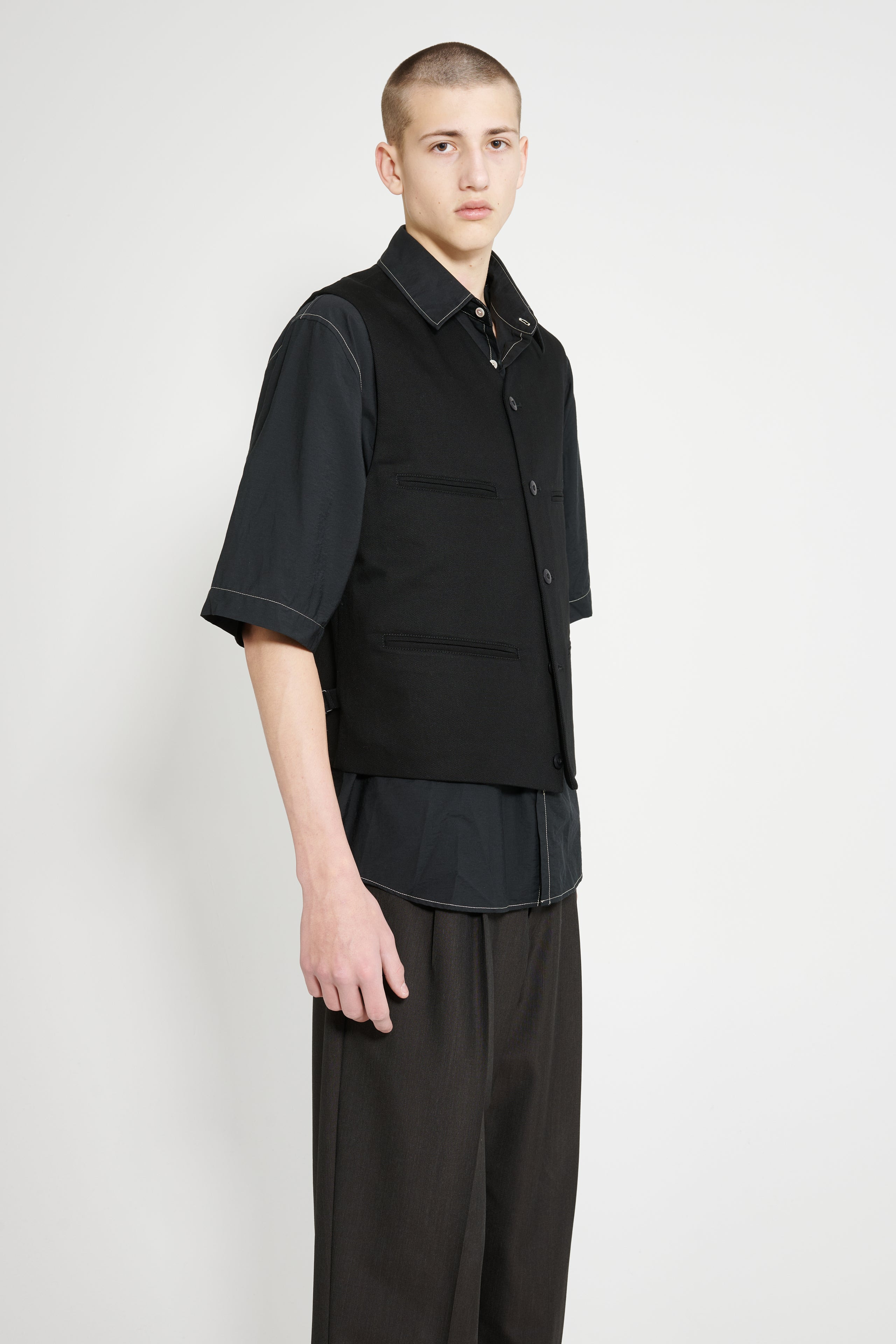 LEMAIRE WAISTCOAT BLACK - 4