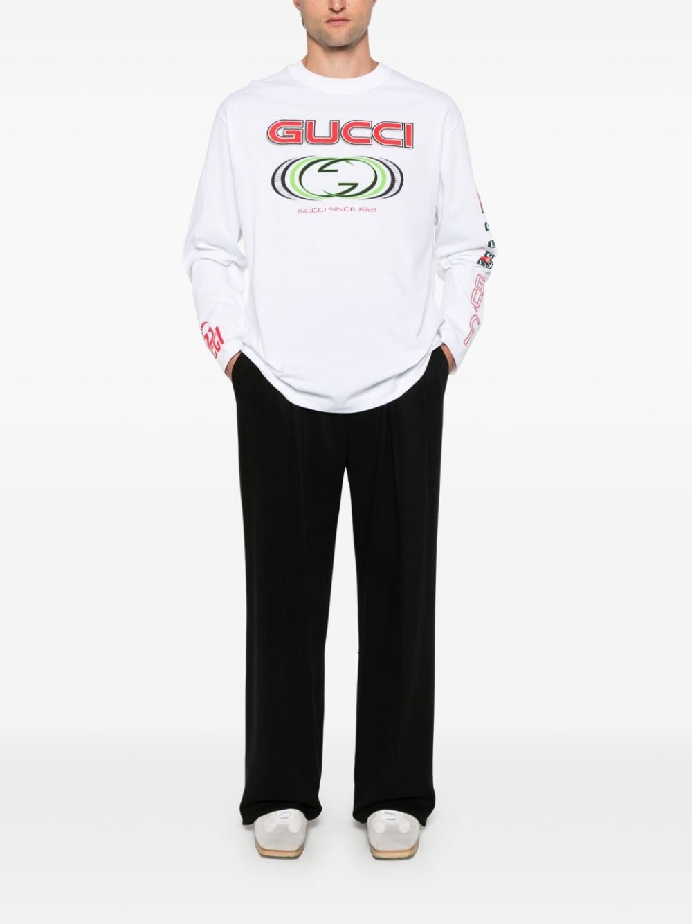 logo-print cotton T-shirt - 2