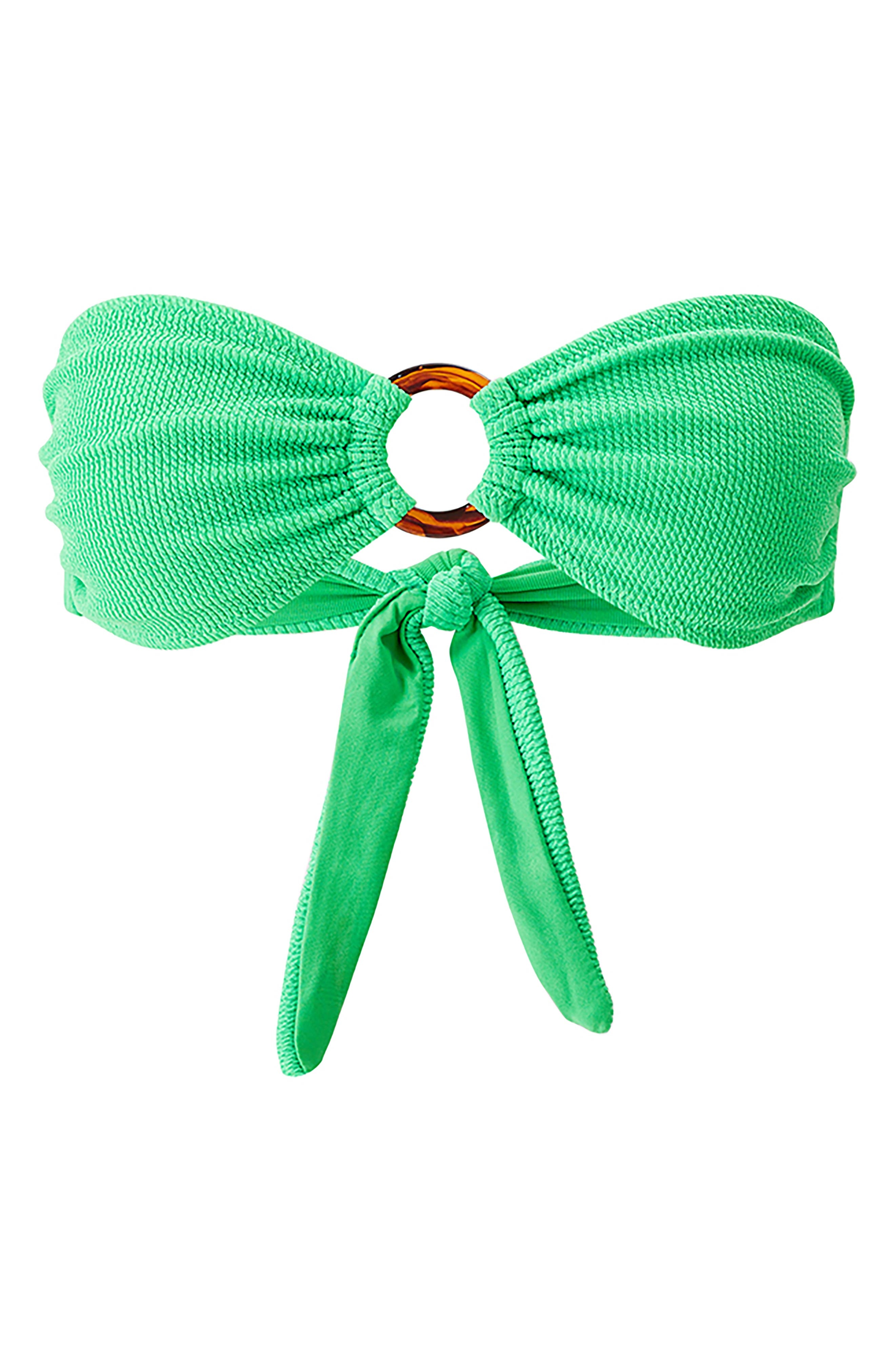 Melissa Odabash Belgium Strapless Bikini Top in Green Ridges at Nordstrom - 3