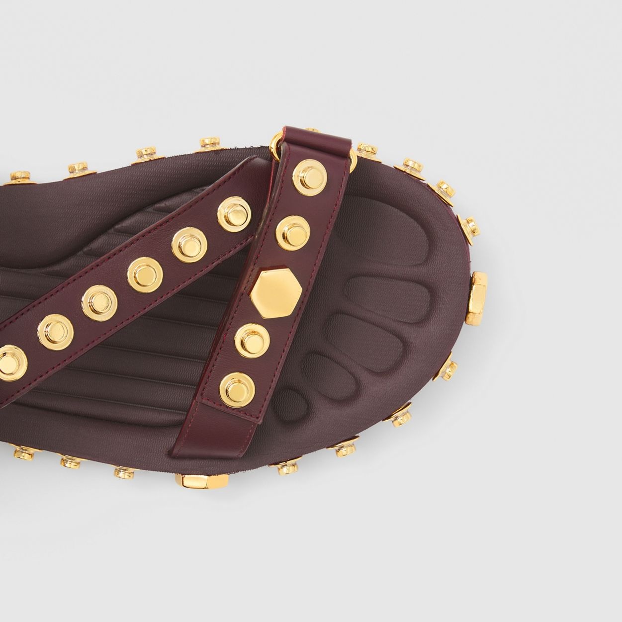 Studded Leather Sandals - 3