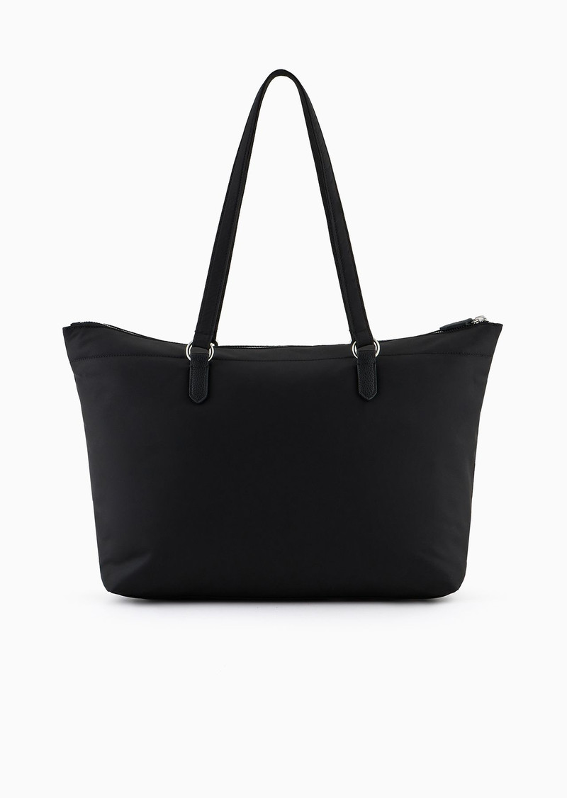 ASV recycled nylon shopper bag with eagle plaque 3