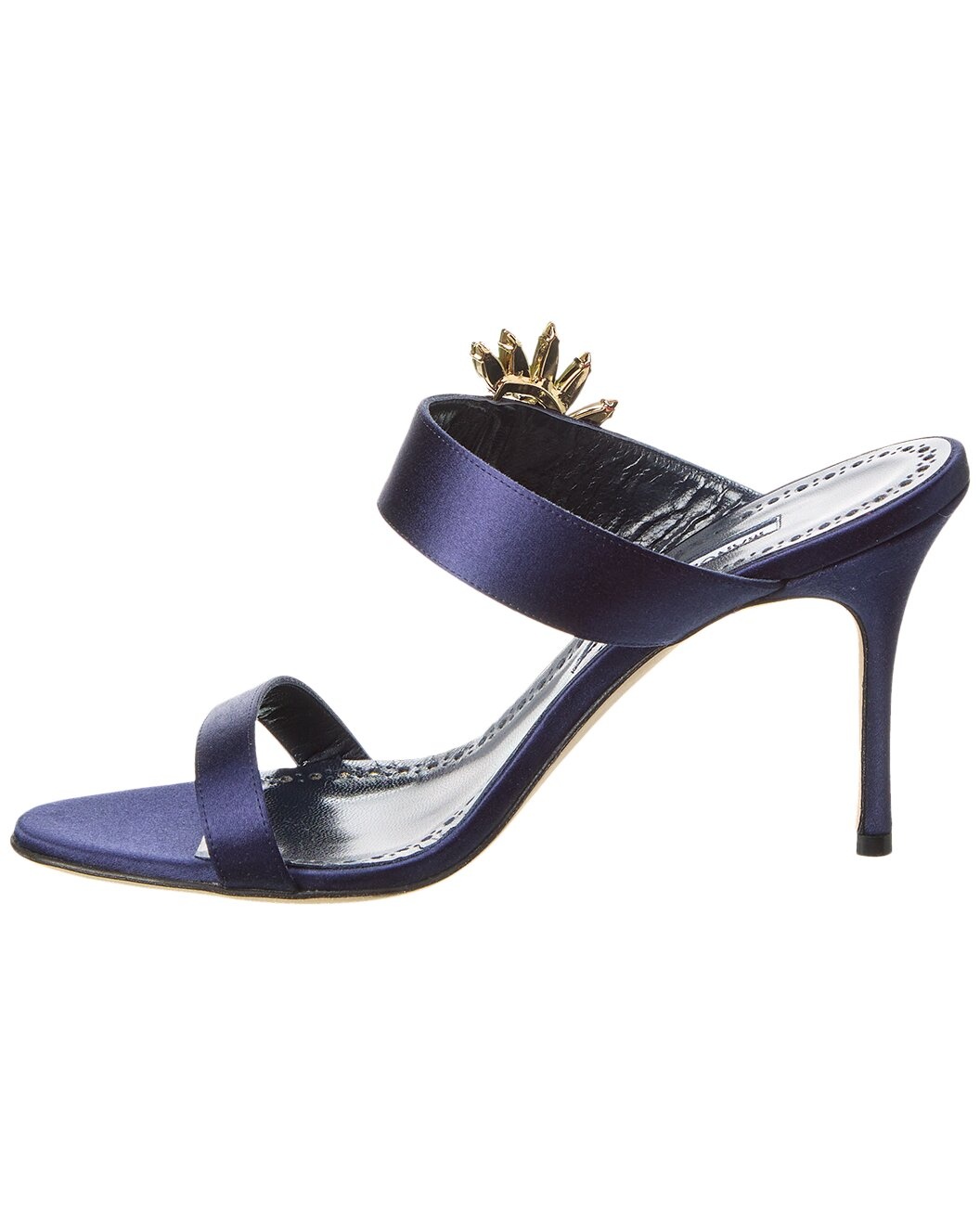Manolo Blahnik Chivela 90 Satin Sandal - 2
