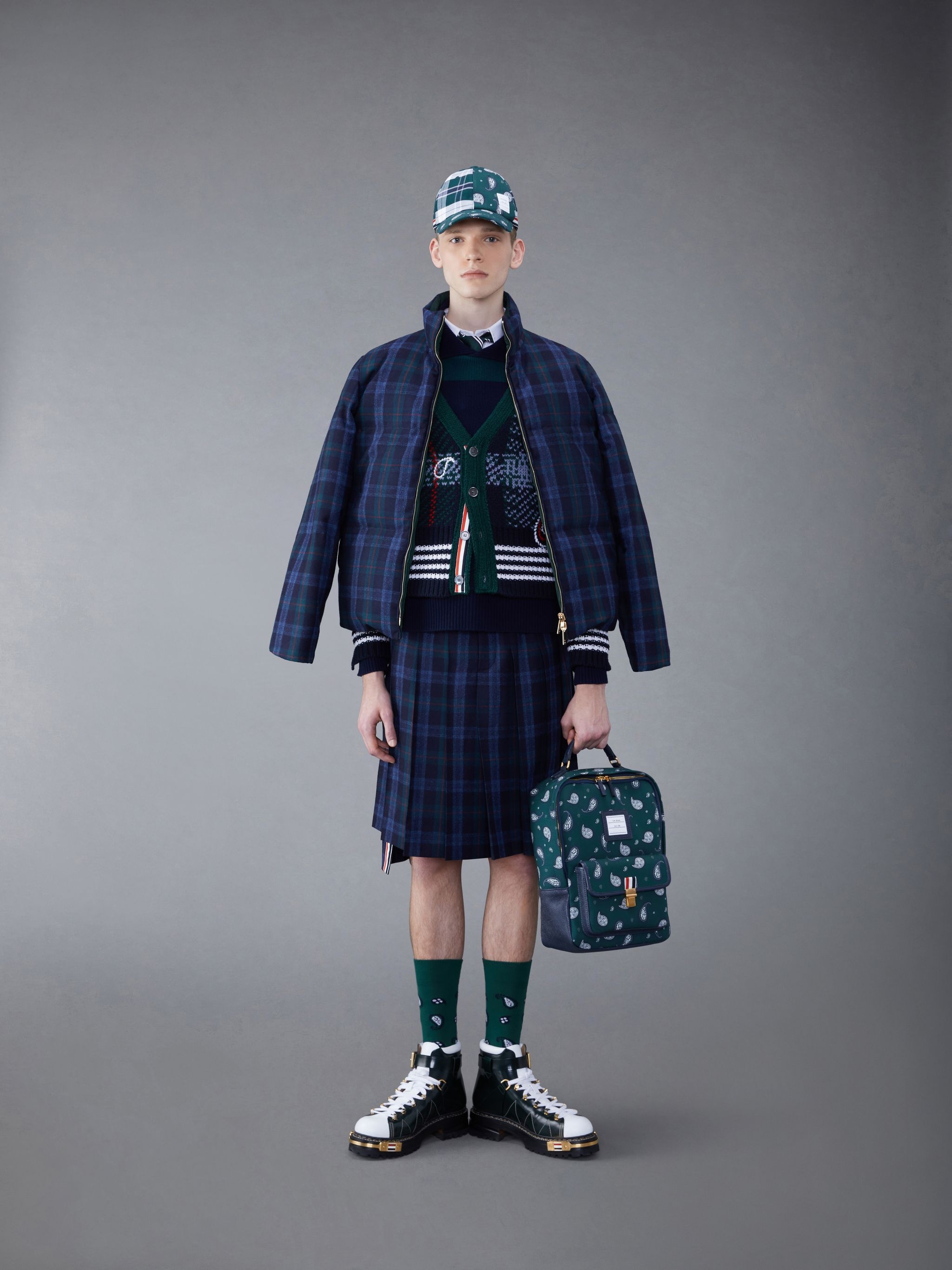 Tartan Flannel Reversible Zip Jacket - 5