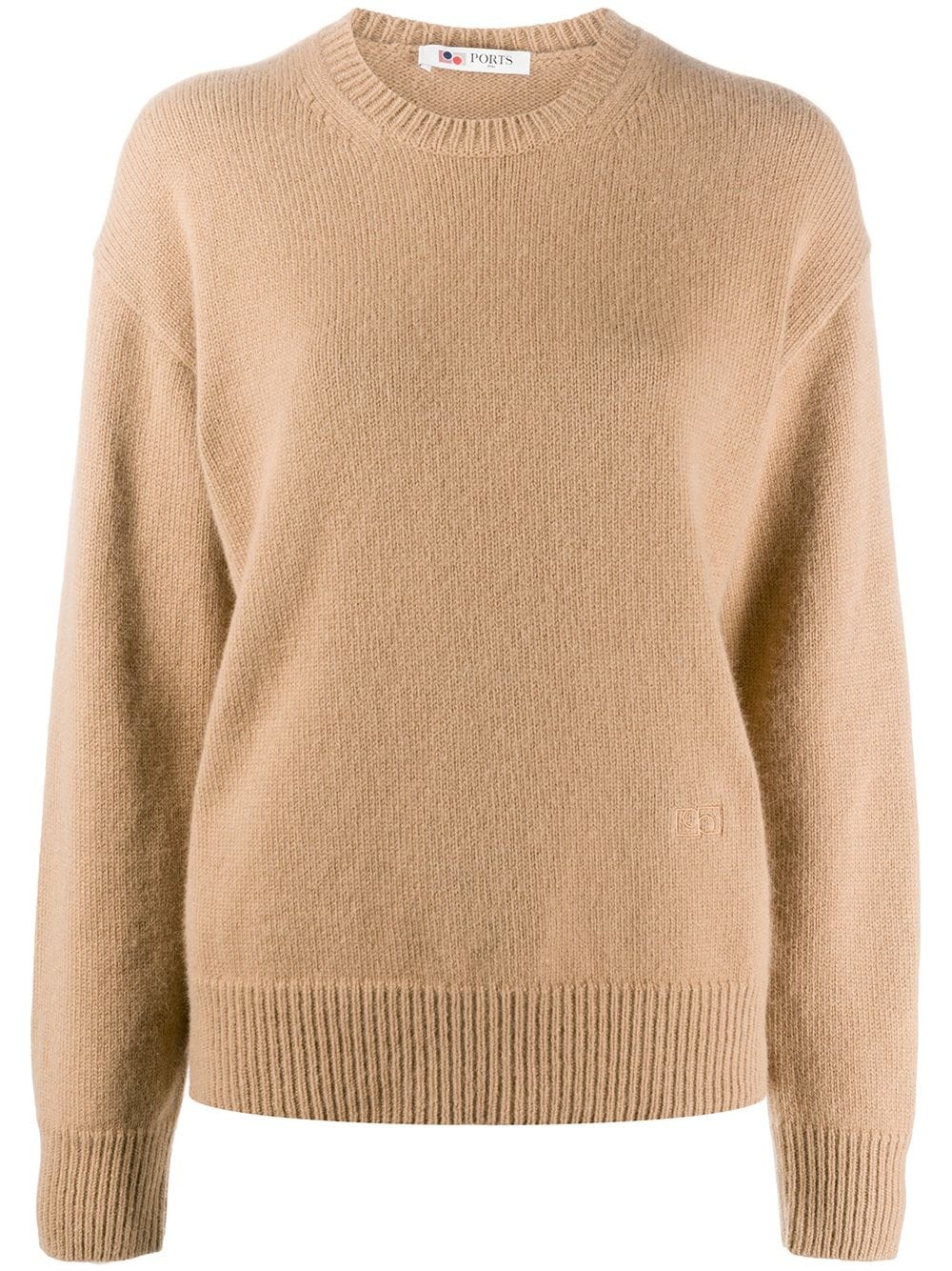 crew neck cashmere jumper - 1