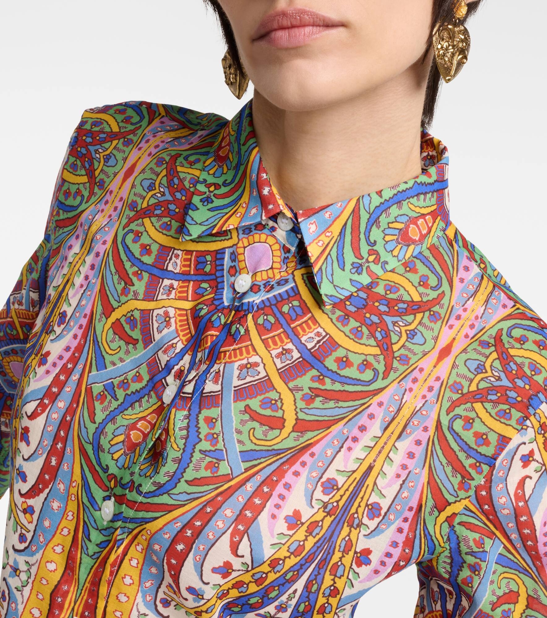 Printed cotton shirt - 5
