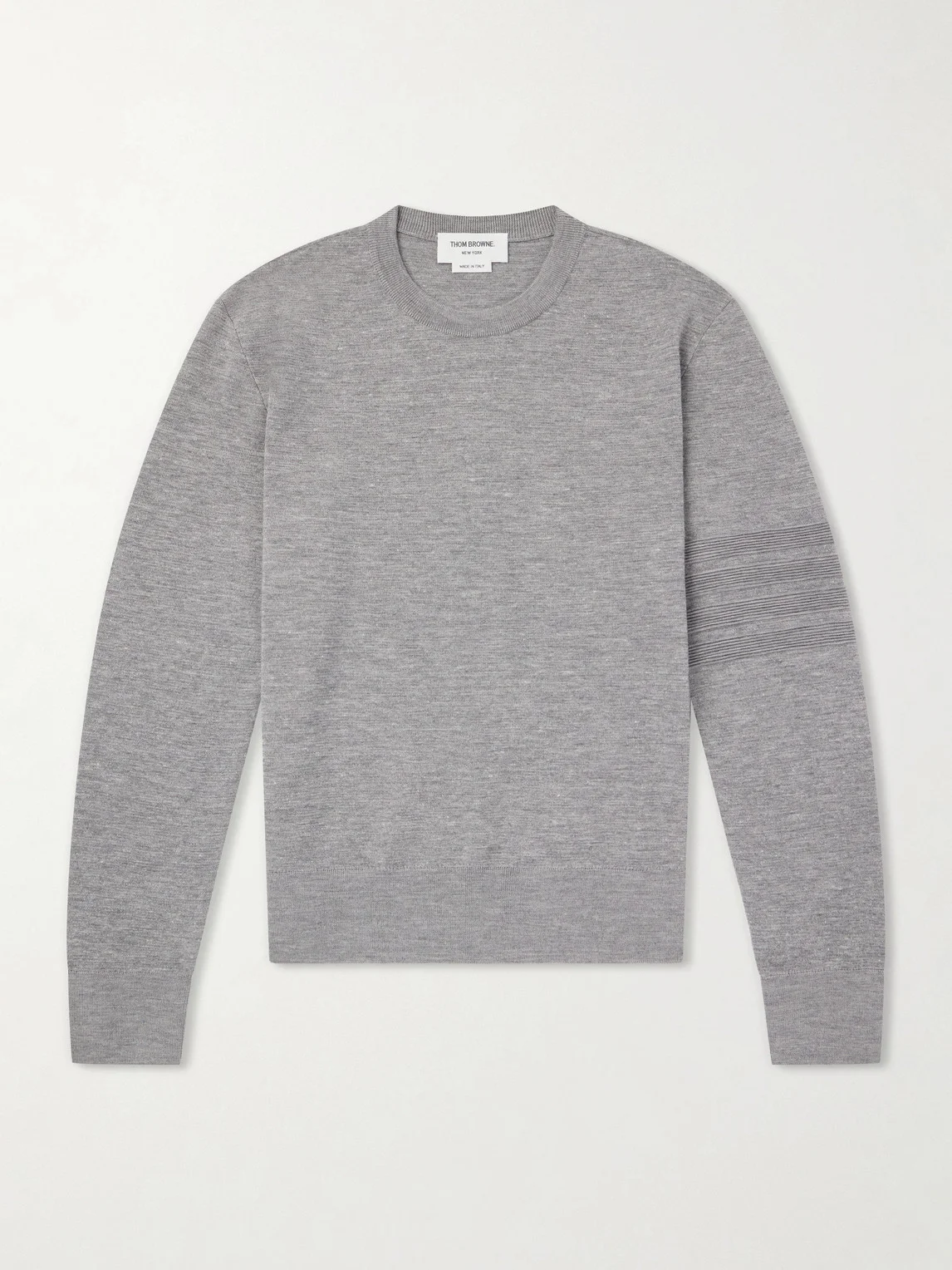 Milano Stitch Wool, Linen and Cotton-Blend Sweater - 1