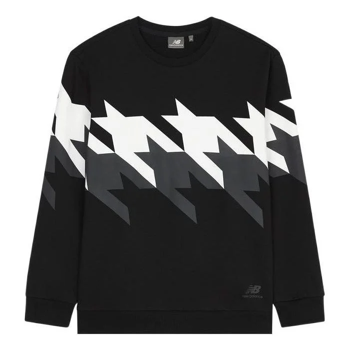 New Balance Sweatshirt 'Black White Grey' 5CC37253-BK - 1