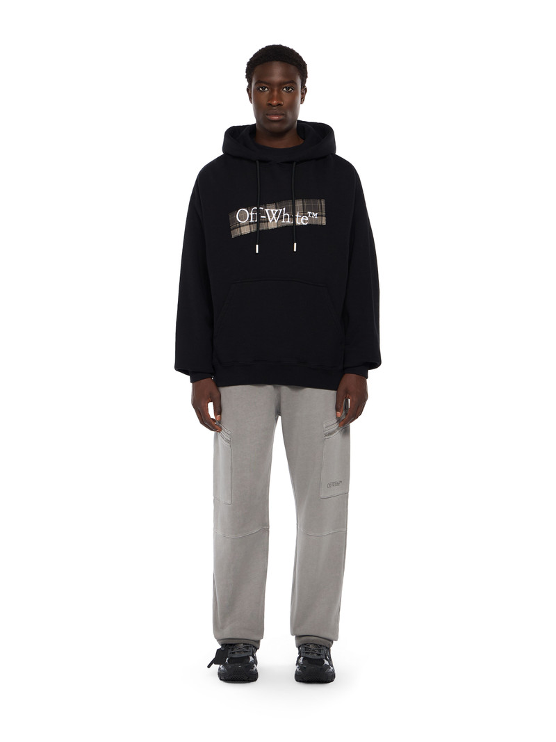 Off-White Flannel Diagonal Skate Hoodie outlook