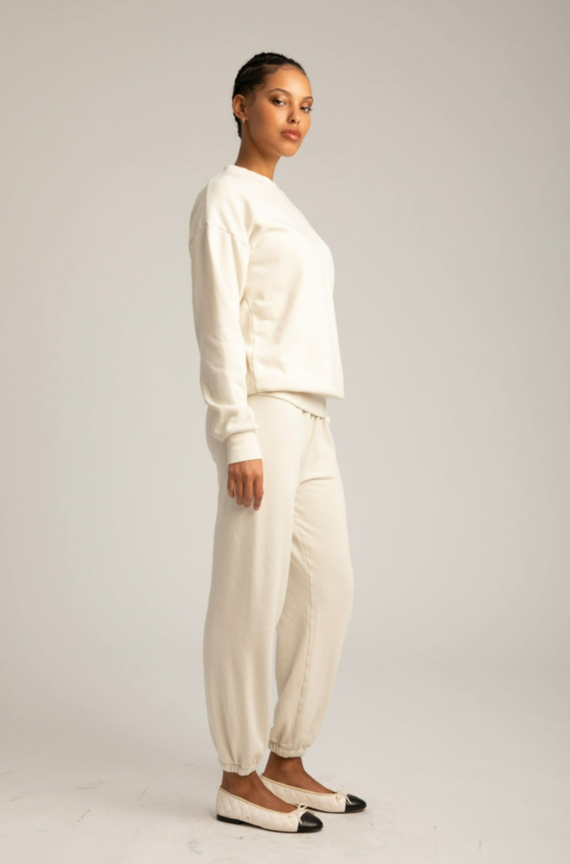 VINTAGE WHITE LOGO SWEATPANTS - 3