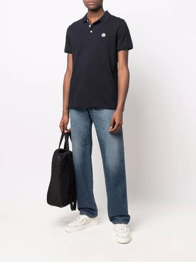 Moncler chest logo-patch polo shirt outlook