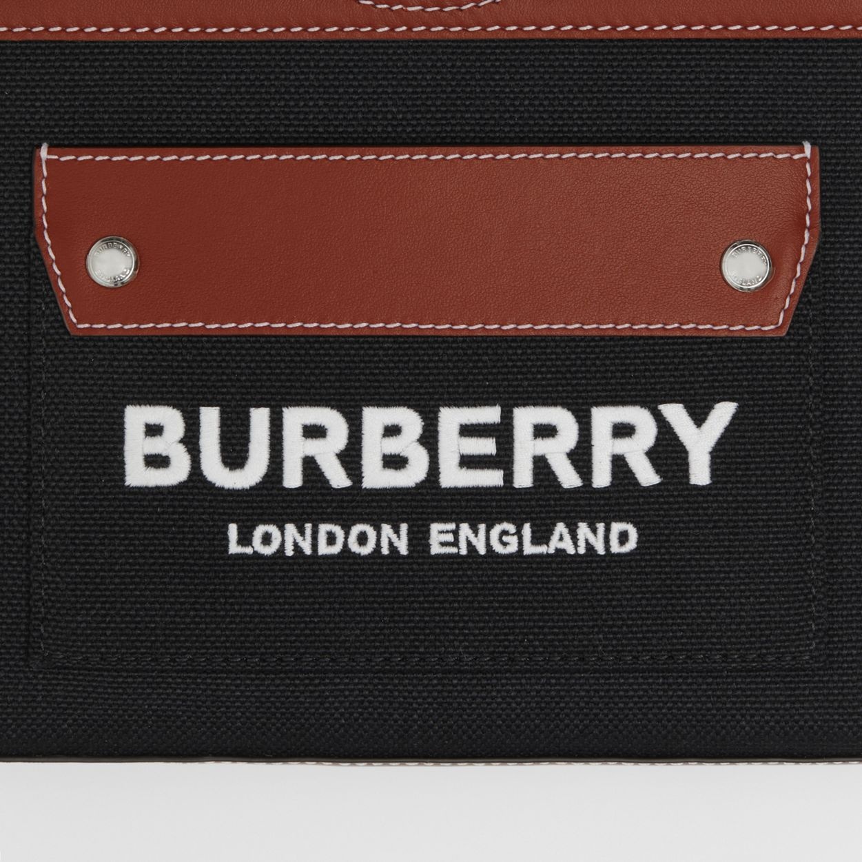 Micro Two-tone Canvas and Leather Pocket Bag - 2