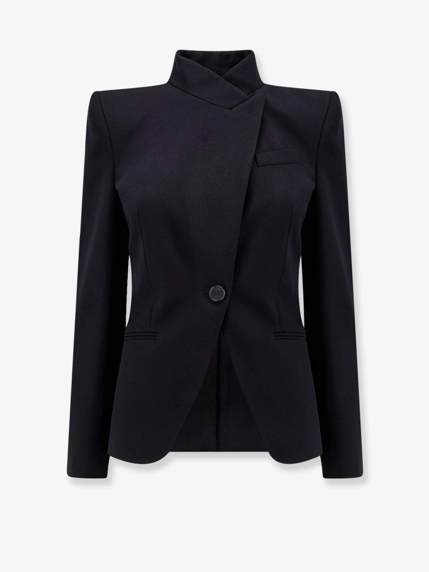 Alexander Mcqueen Woman Alexander Mcqueen Woman Black Blazers E Vests - 1