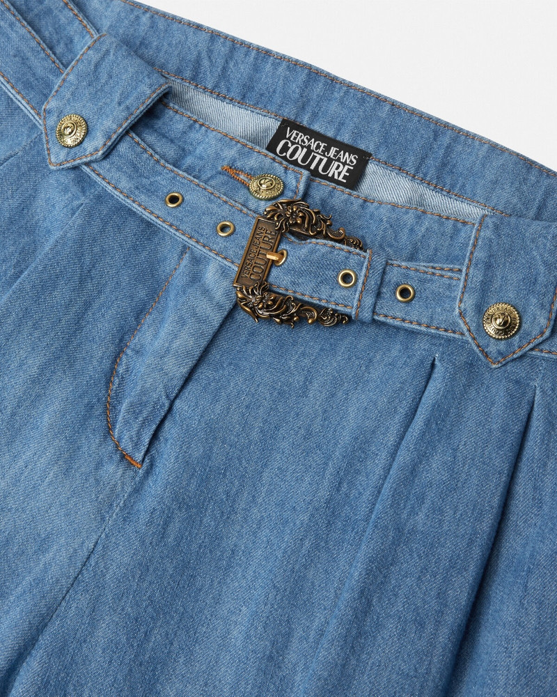 VERSACE JEANS COUTURE Baroque Buckle Straight-Fit Jeans outlook
