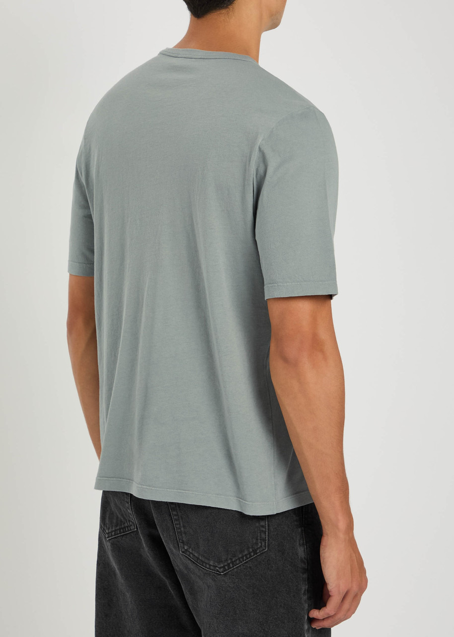Saint Laurent Logo-embroidered Cotton T-shirt - 3