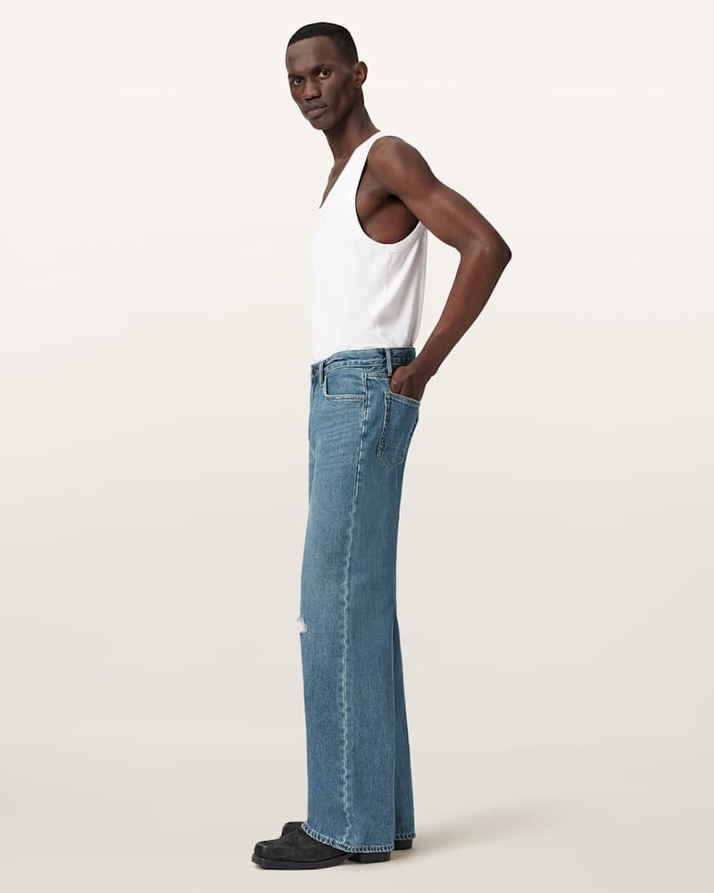 LENNY LOOSE FIT WIDE LEG DENIM JEANS 5