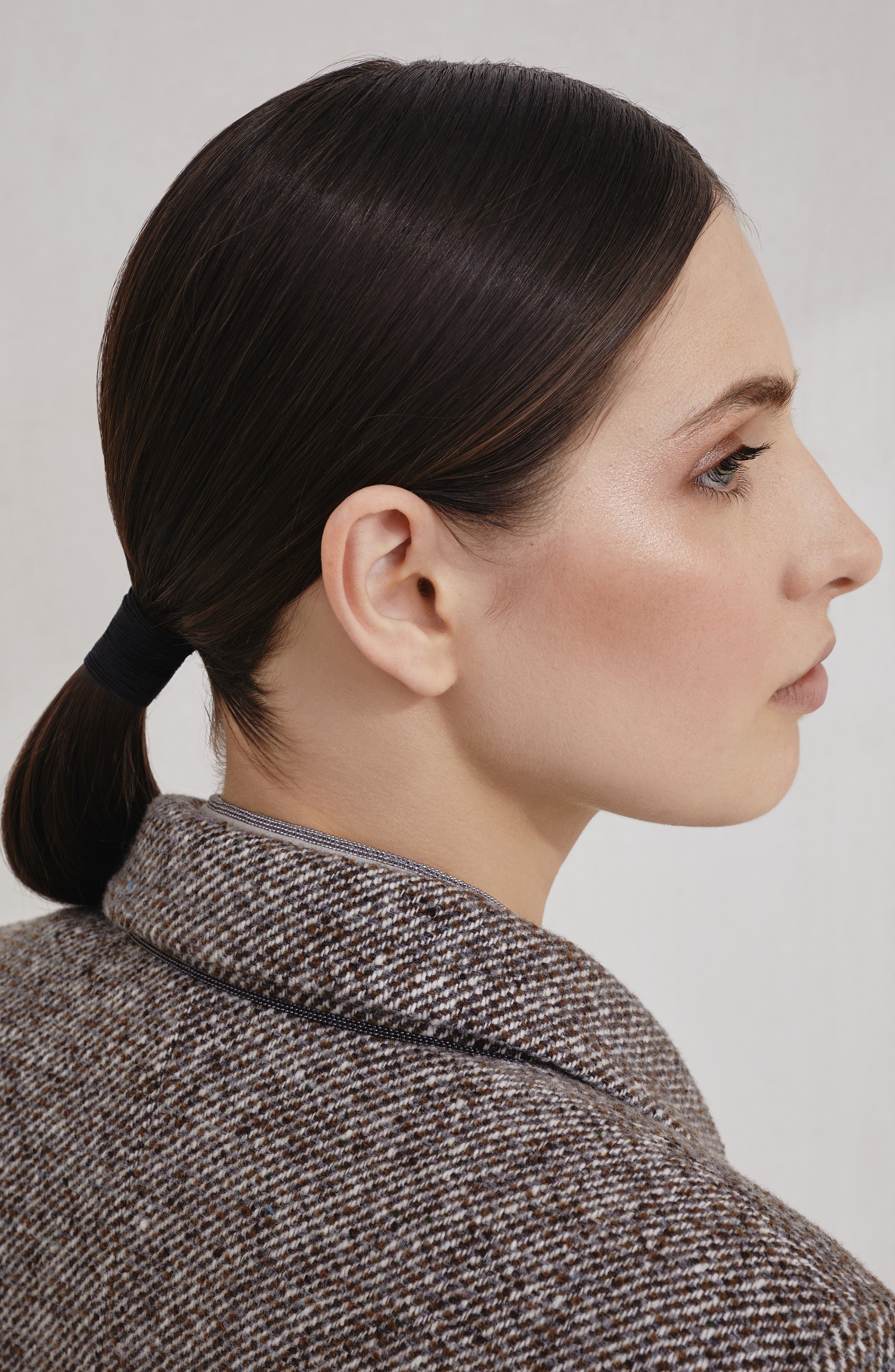 Brunello Cucinelli Mélange diagonal blazer in Brown at Nordstrom - 4