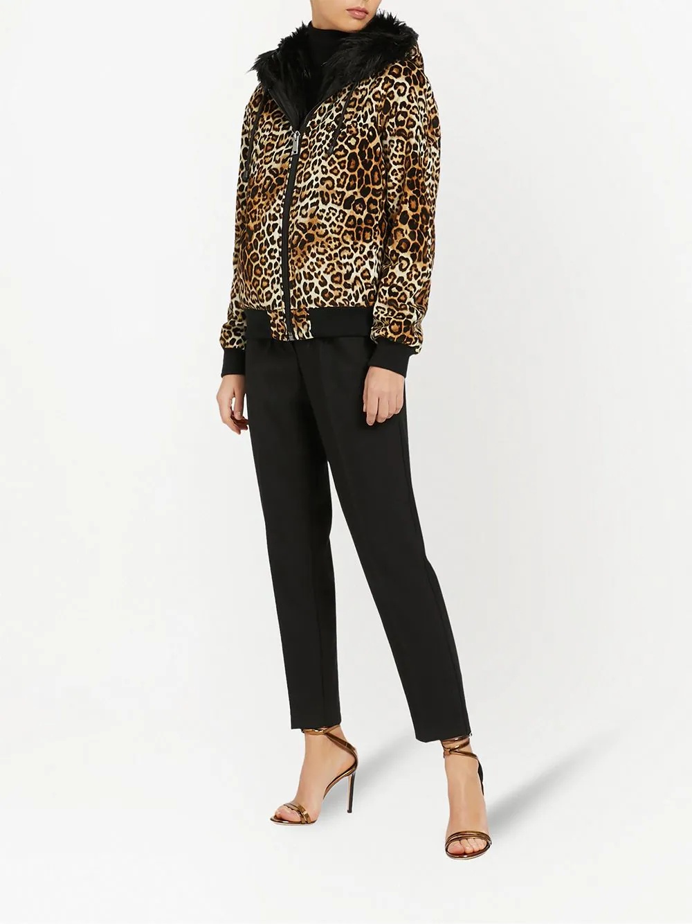 Tasha leopard-print hooded jacket - 2