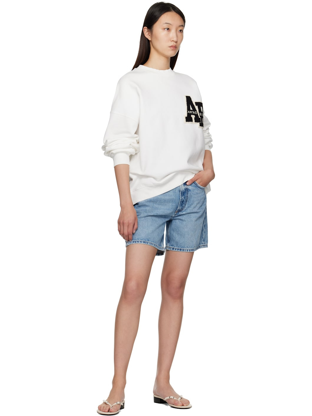 Off-White Miles Oversized Letterman Sweatshirt - 4