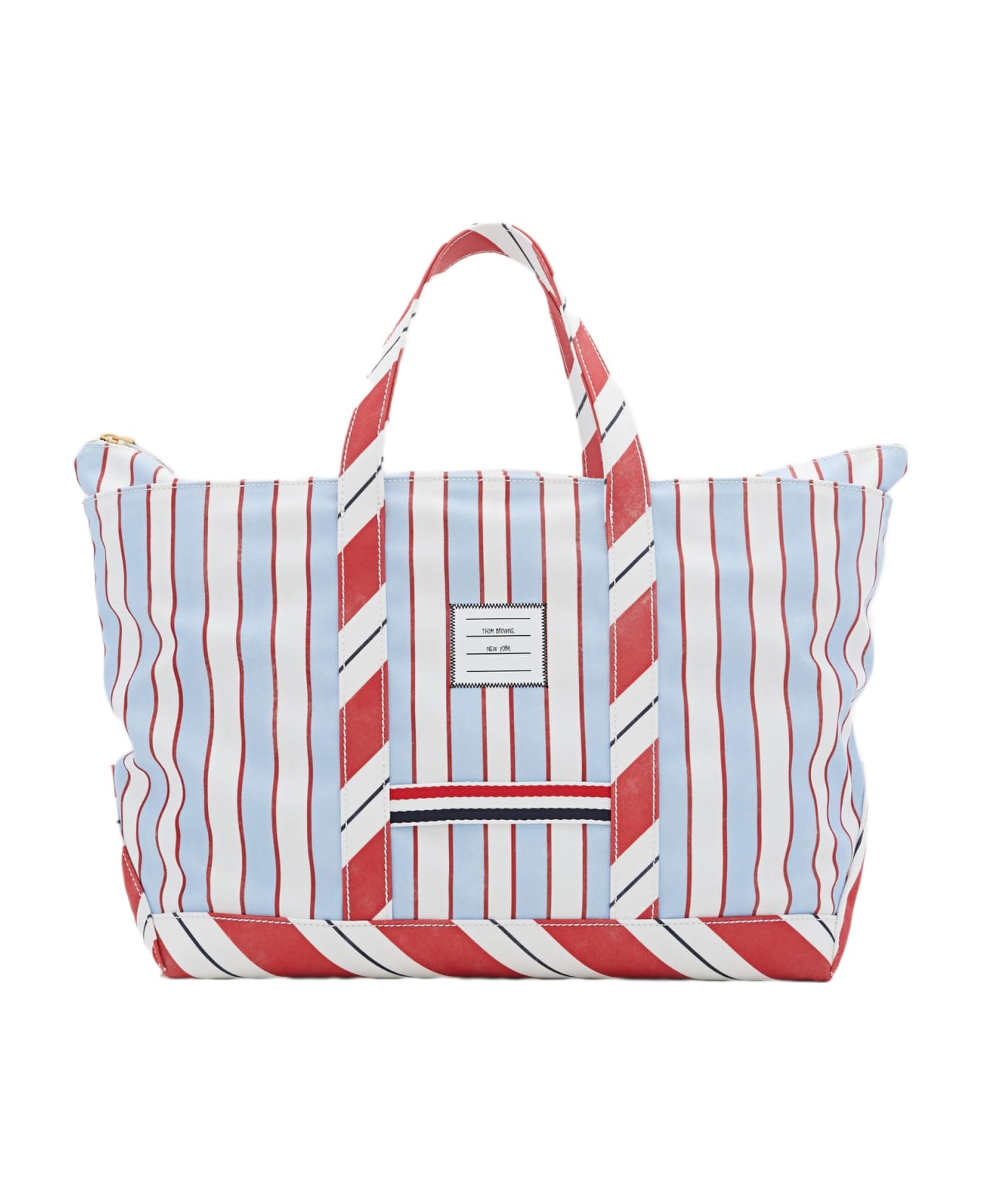 Medium Tool Tote In Washed Striped Canva - 1