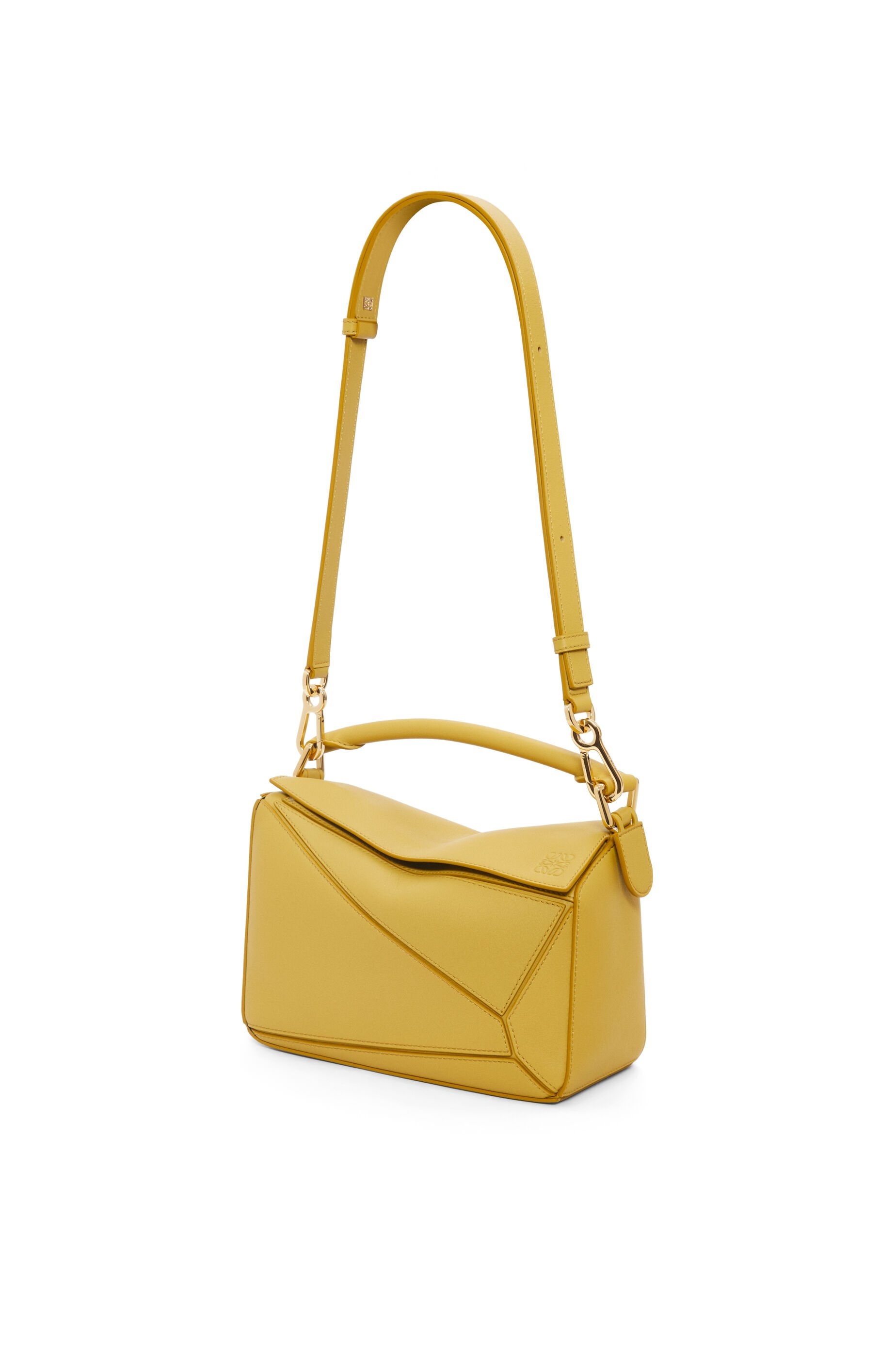 Small Puzzle bag in classic calfskin Bright Ochre - LOEWE