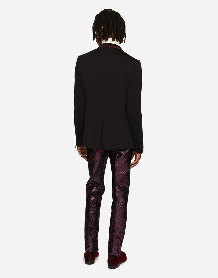 Deconstructed jersey jacket with patch - 3