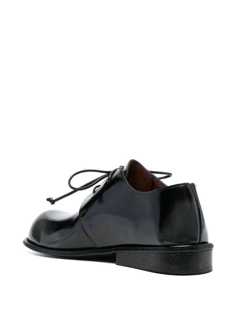 polished round-toe oxford shoes - 3