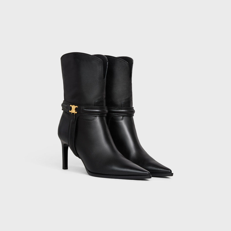 CELINE VERNEUIL TRIOMPHE HARNESS LOW BOOT in Calfskin 2