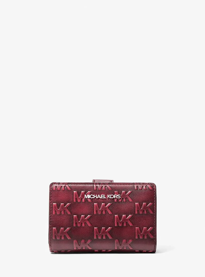 Jet Set Travel Medium Logo Embossed Wallet - 1