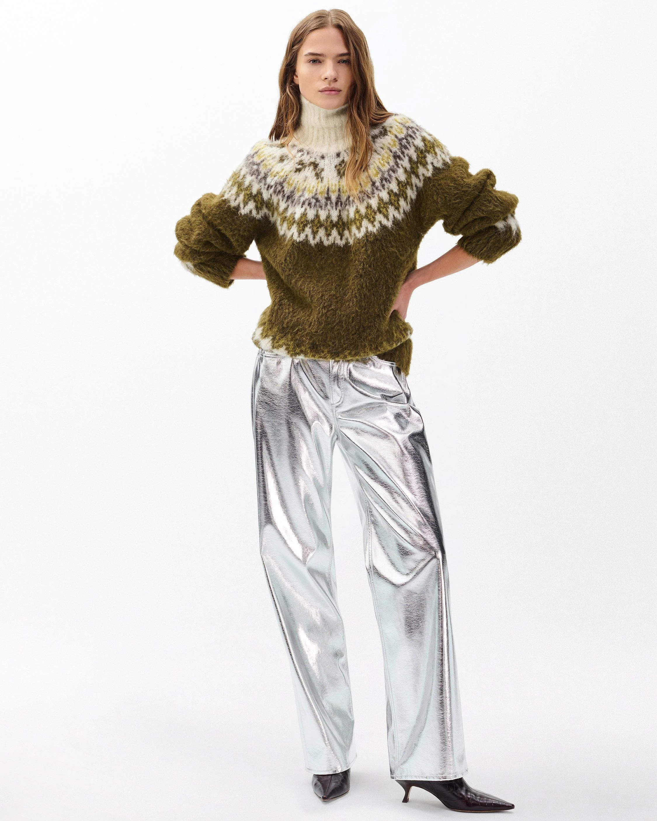 Beth Fair Isle Turtleneck Sweater - 1