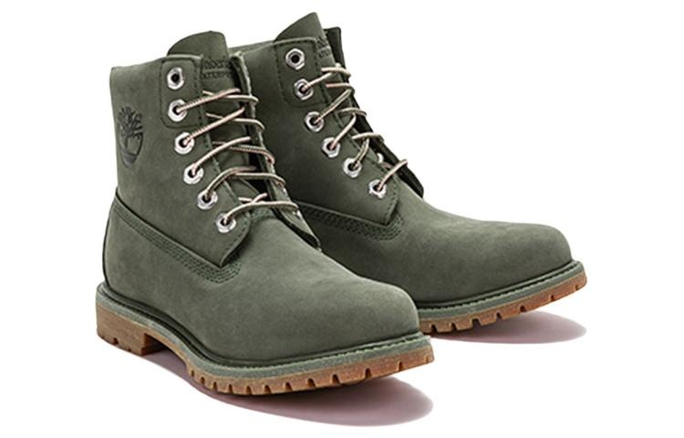 (WMNS) Timberland Nellie 6 Inch Waterproof Boots 'Dark Green Nubuck' A44JU - 3