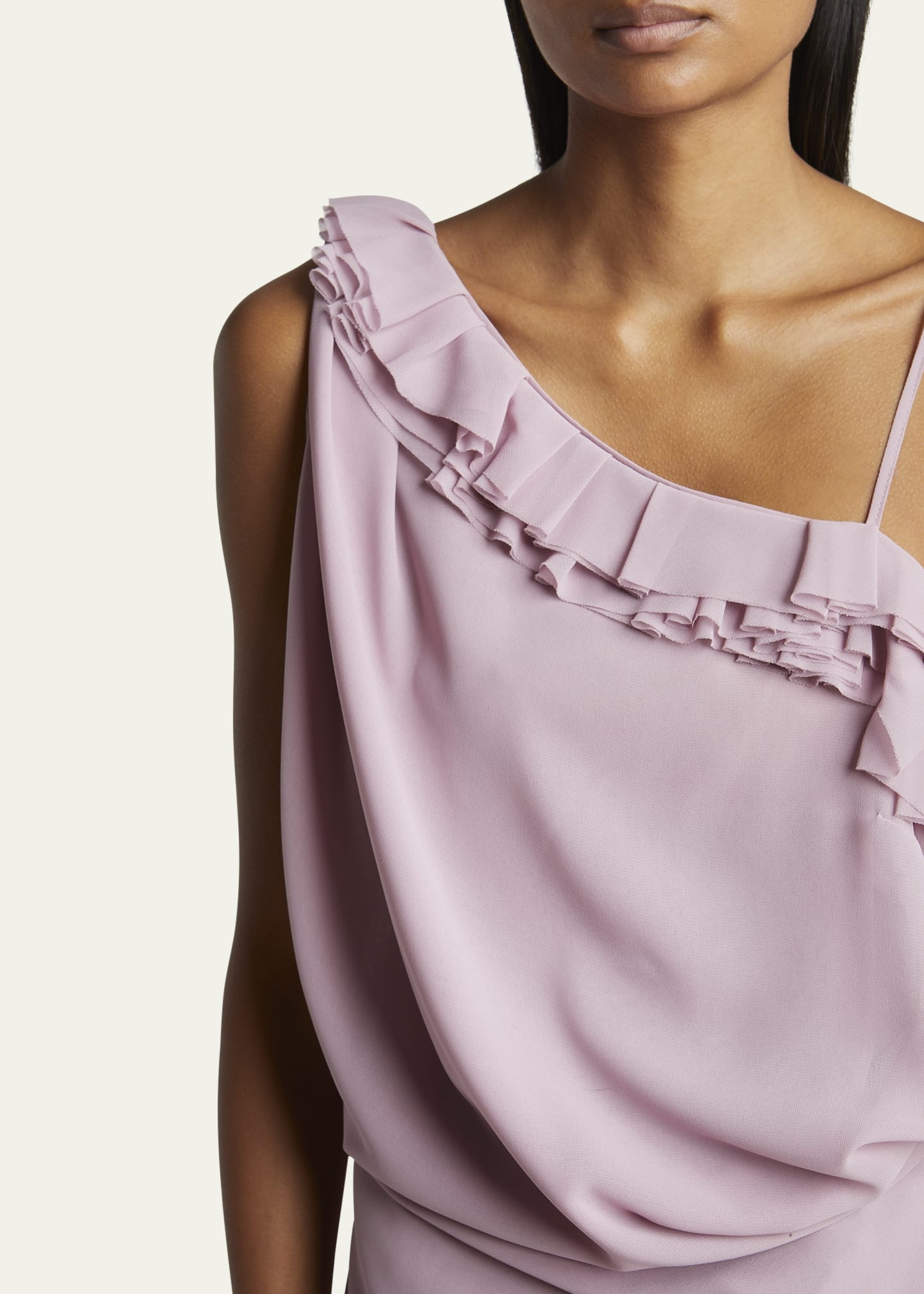 Ciska Ruffle One-Shoulder Wrap Shirt - 5