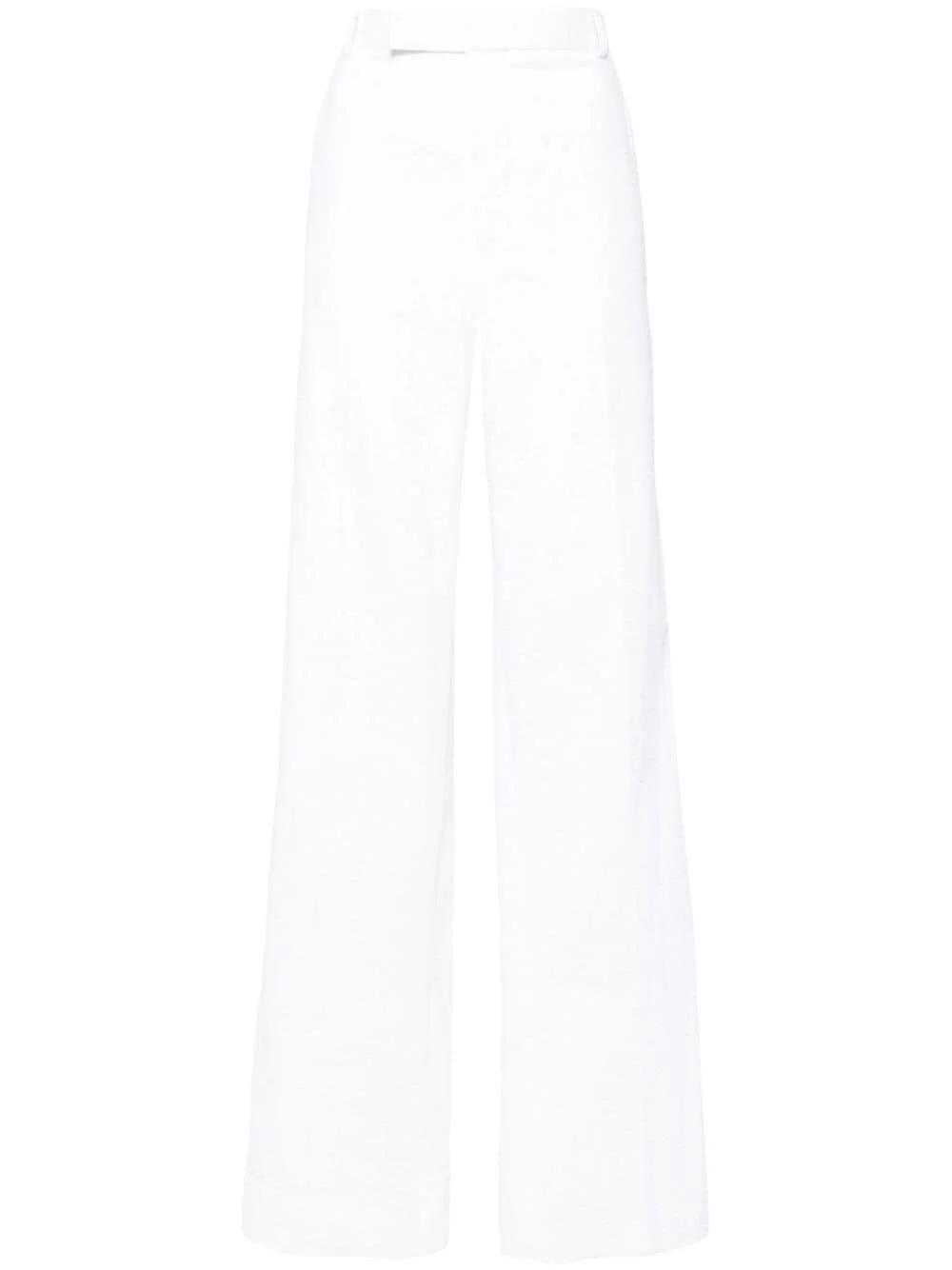 pressed-crease cotton trousers - 1