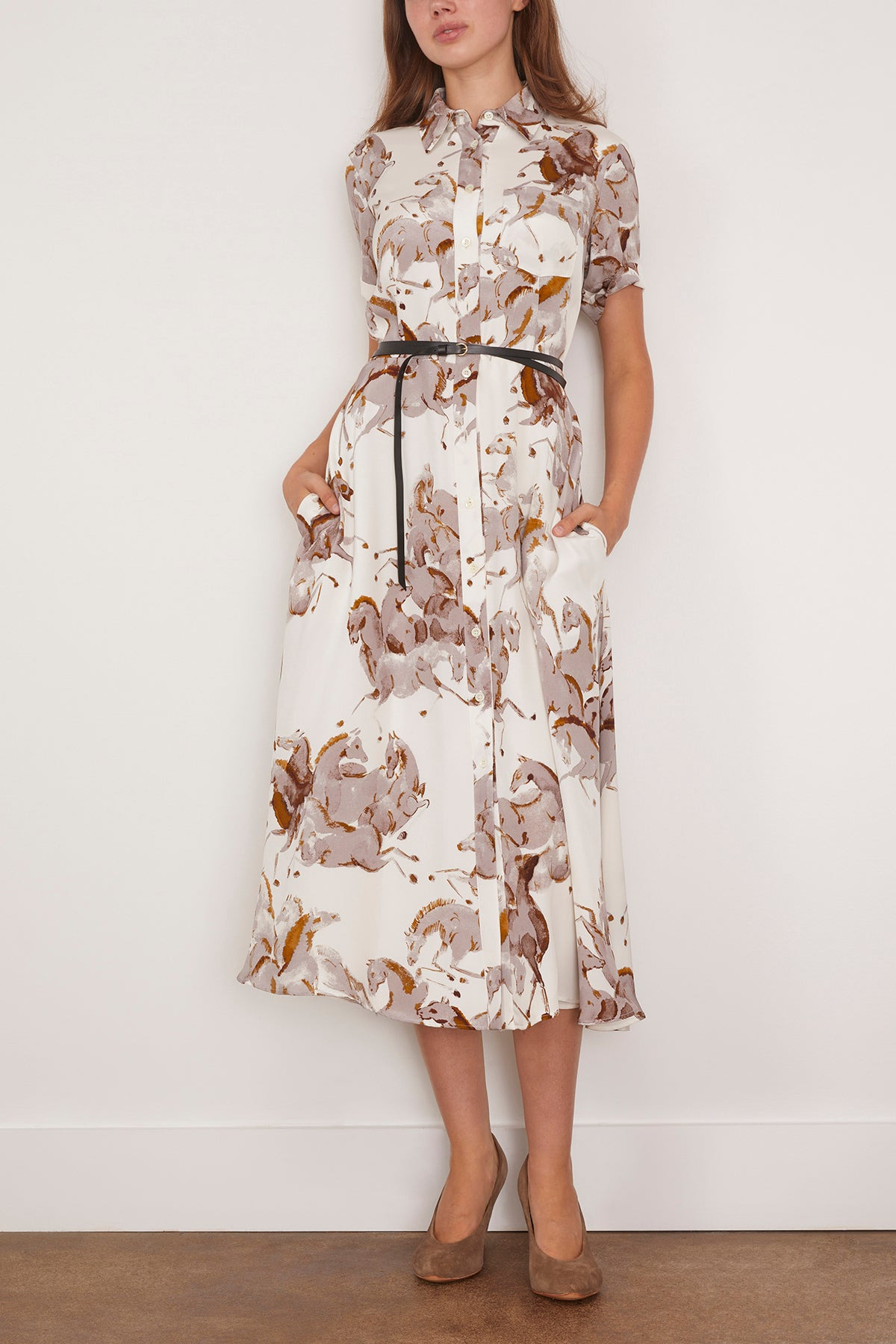 Kiera Dress in Saddle Horses - 3
