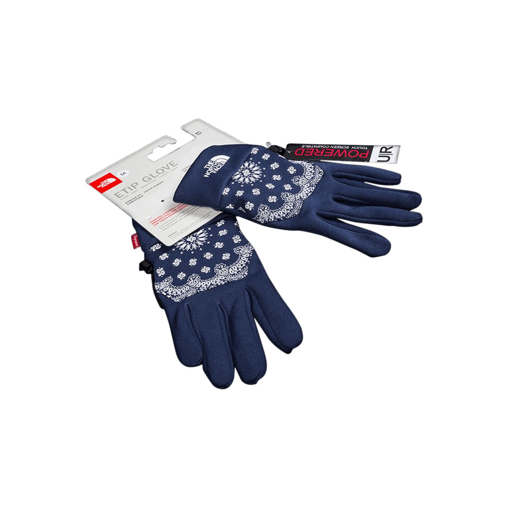 Supreme x The North Face Bandana Etip Gloves 'Navy' - 1