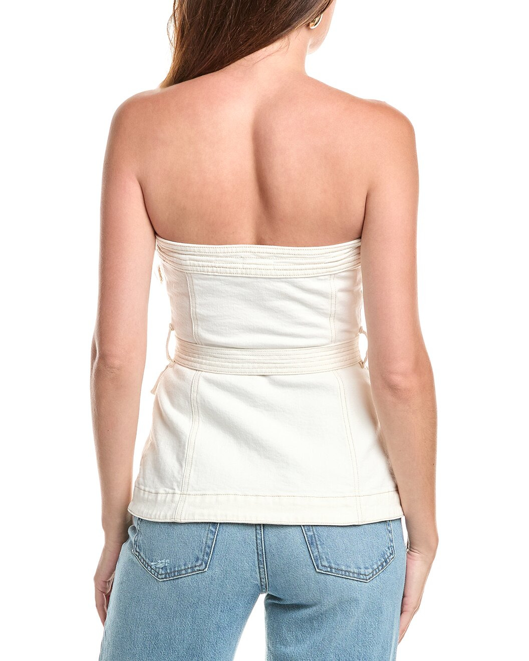 SIMKHAI Cyan Belted Bustier Top - 2