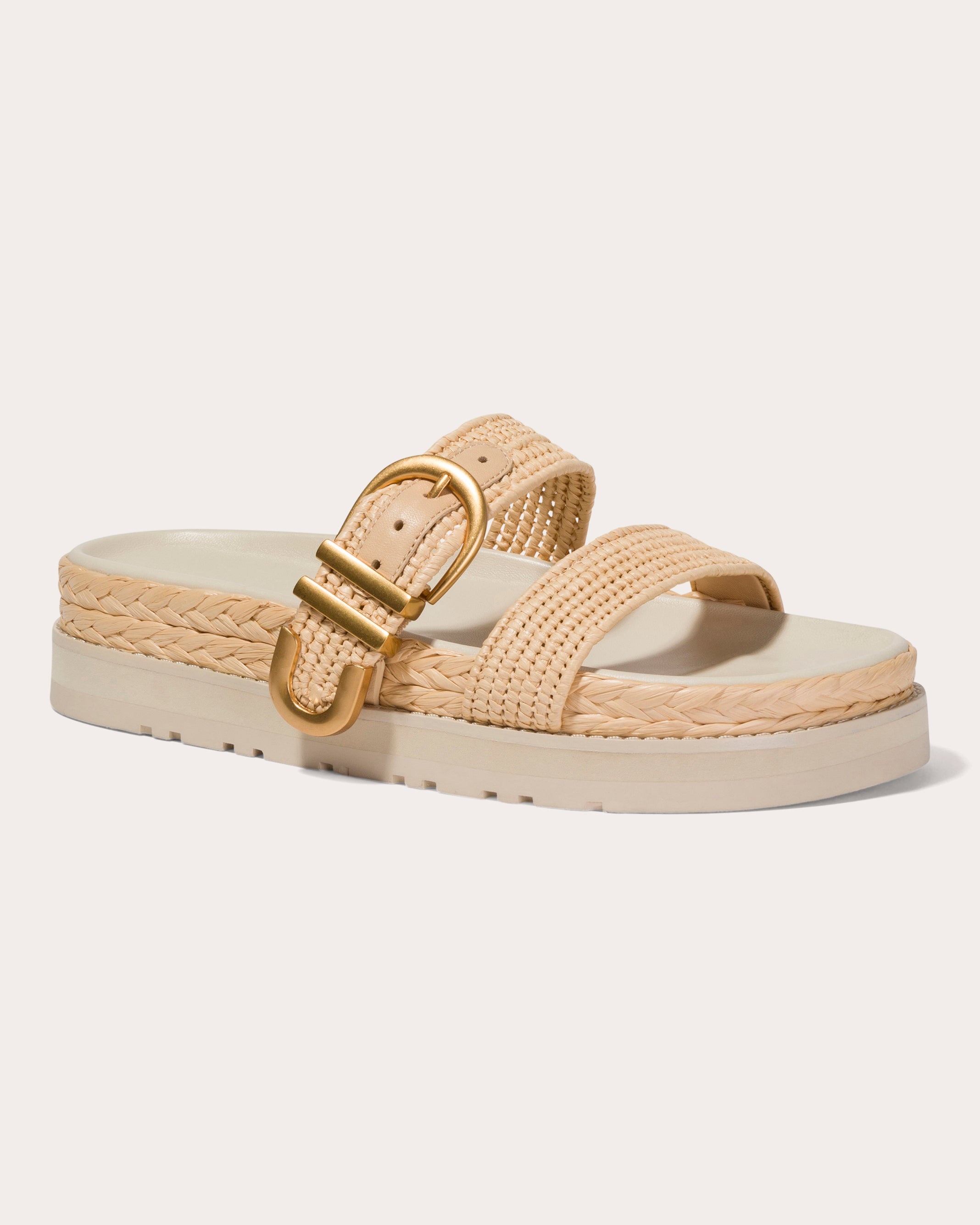 Aida Raffia Buckle Platform Sandal - 2