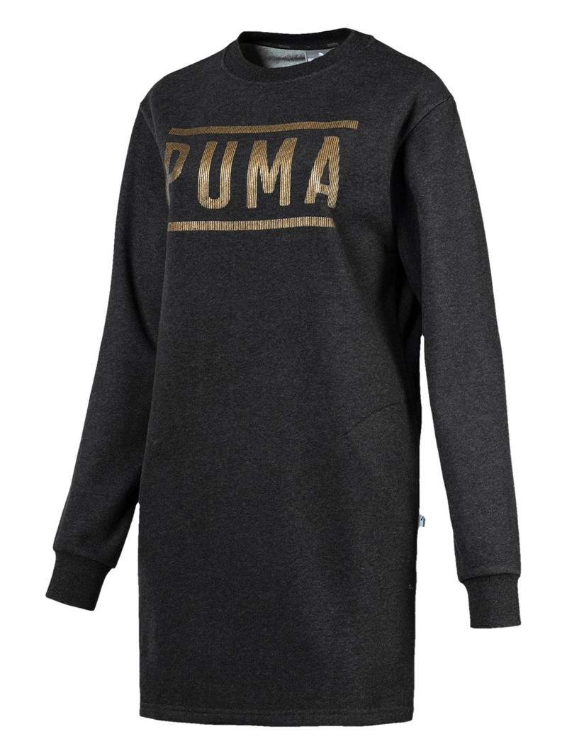 logo fleece mini dress 1