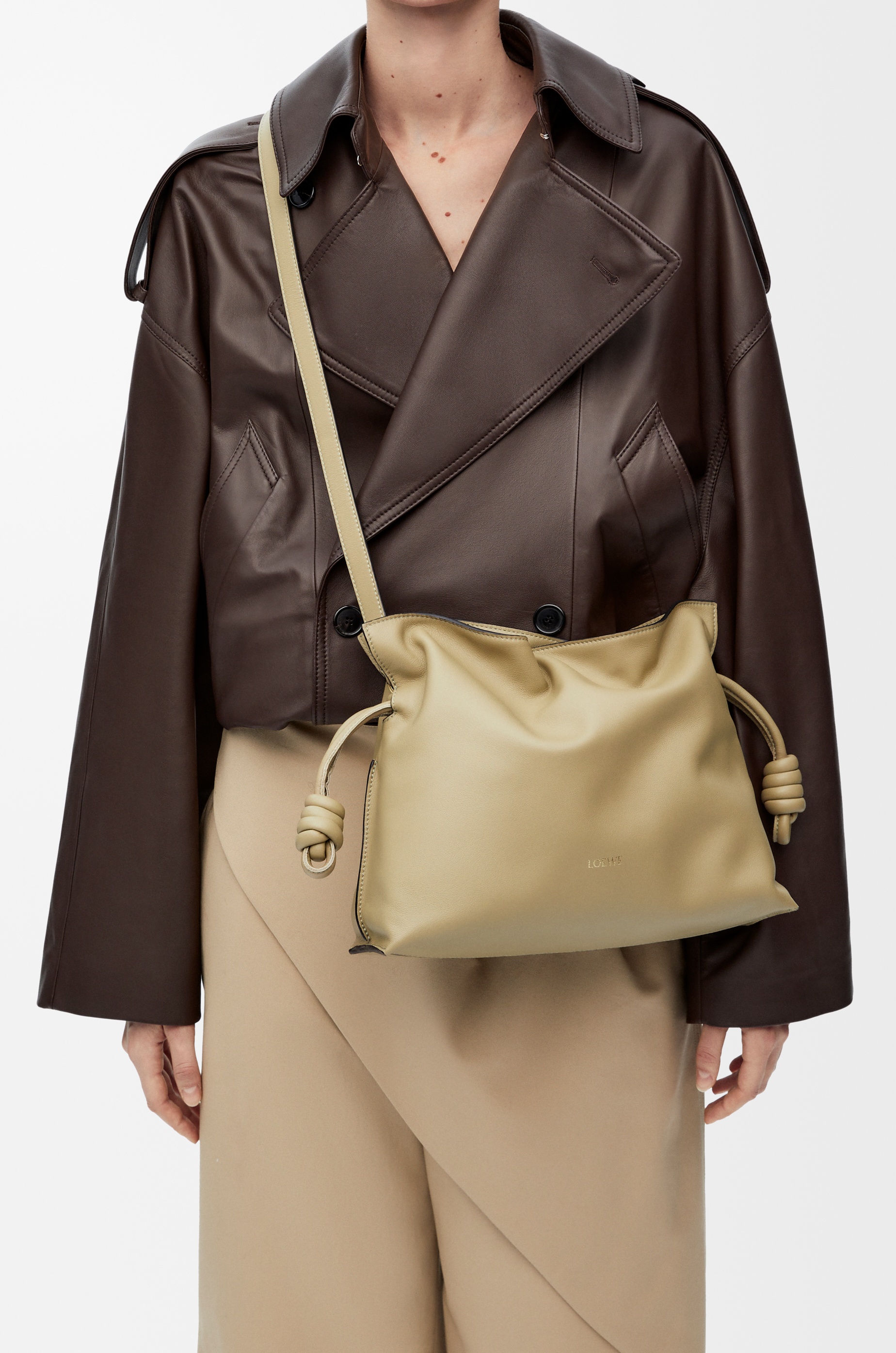 Flamenco clutch in nappa calfskin - 3