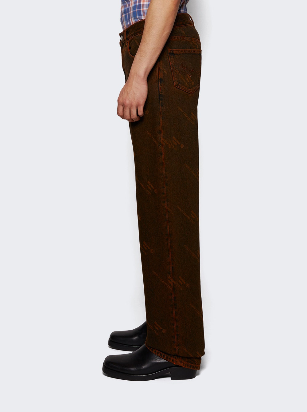 Relaxed Fit Jean Orange Laser - 3