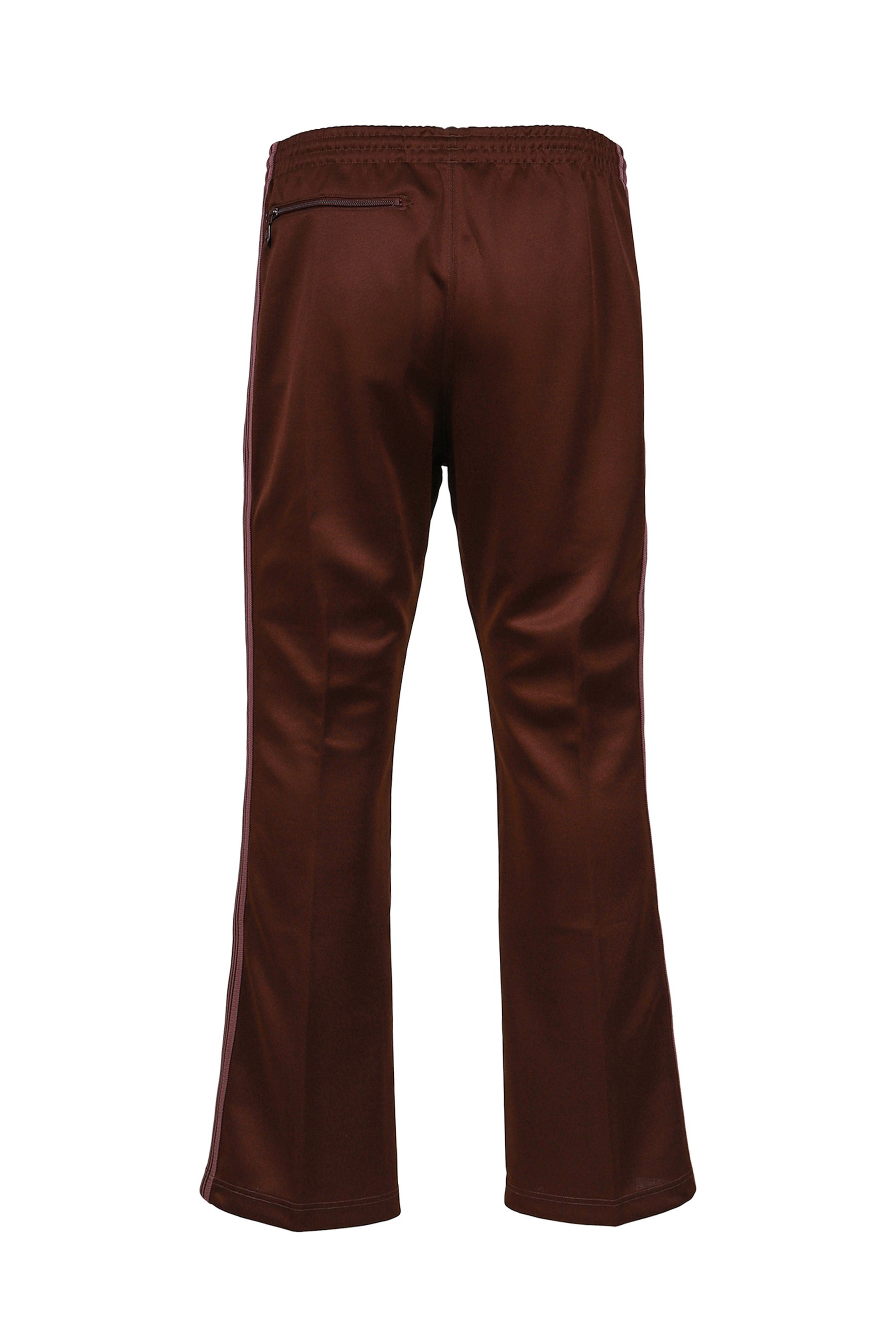 BOOT-CUT TRACK PANT - POLY SMOOTH / BRW - 8