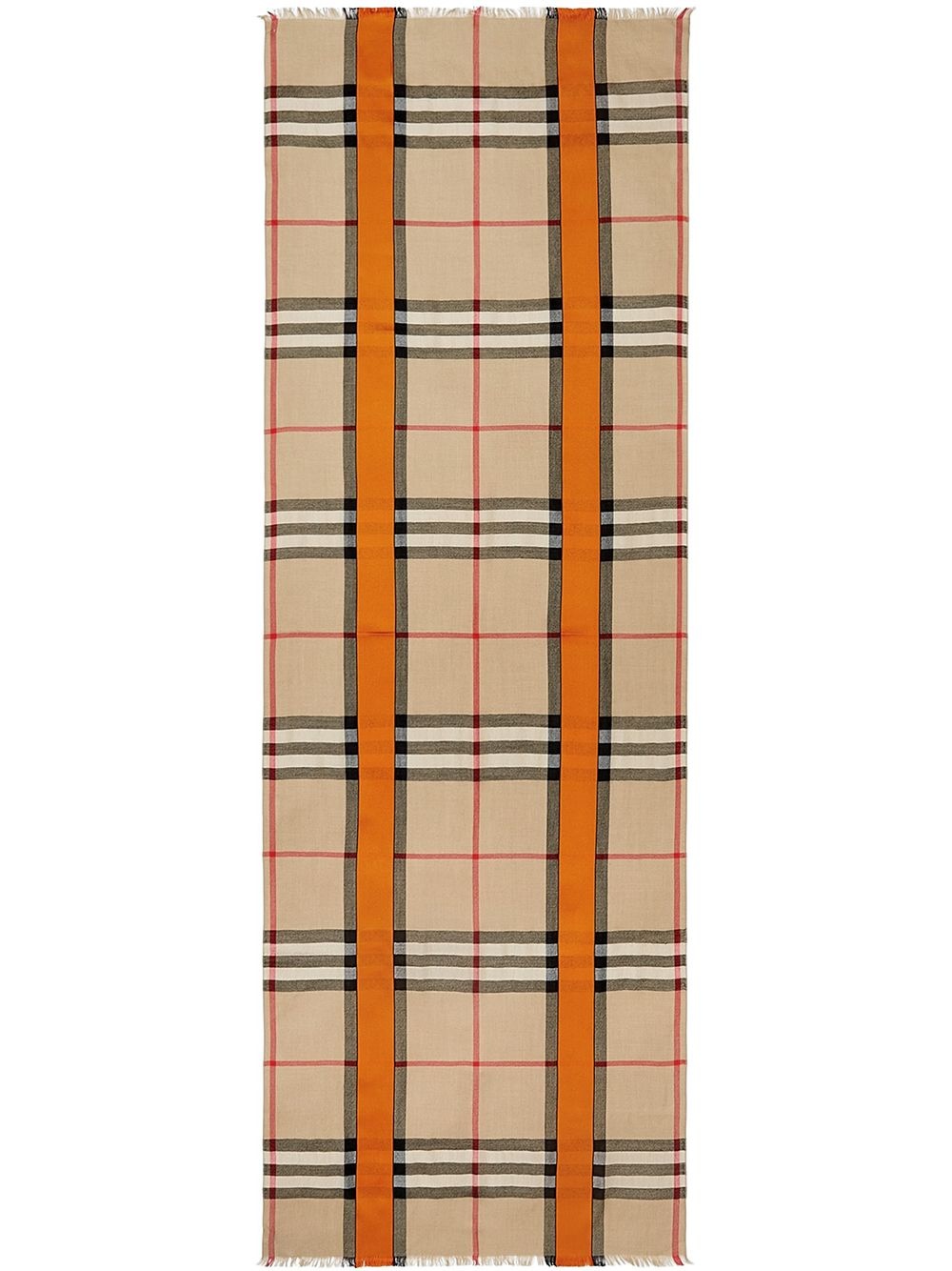 lightweight checked scarf - 1